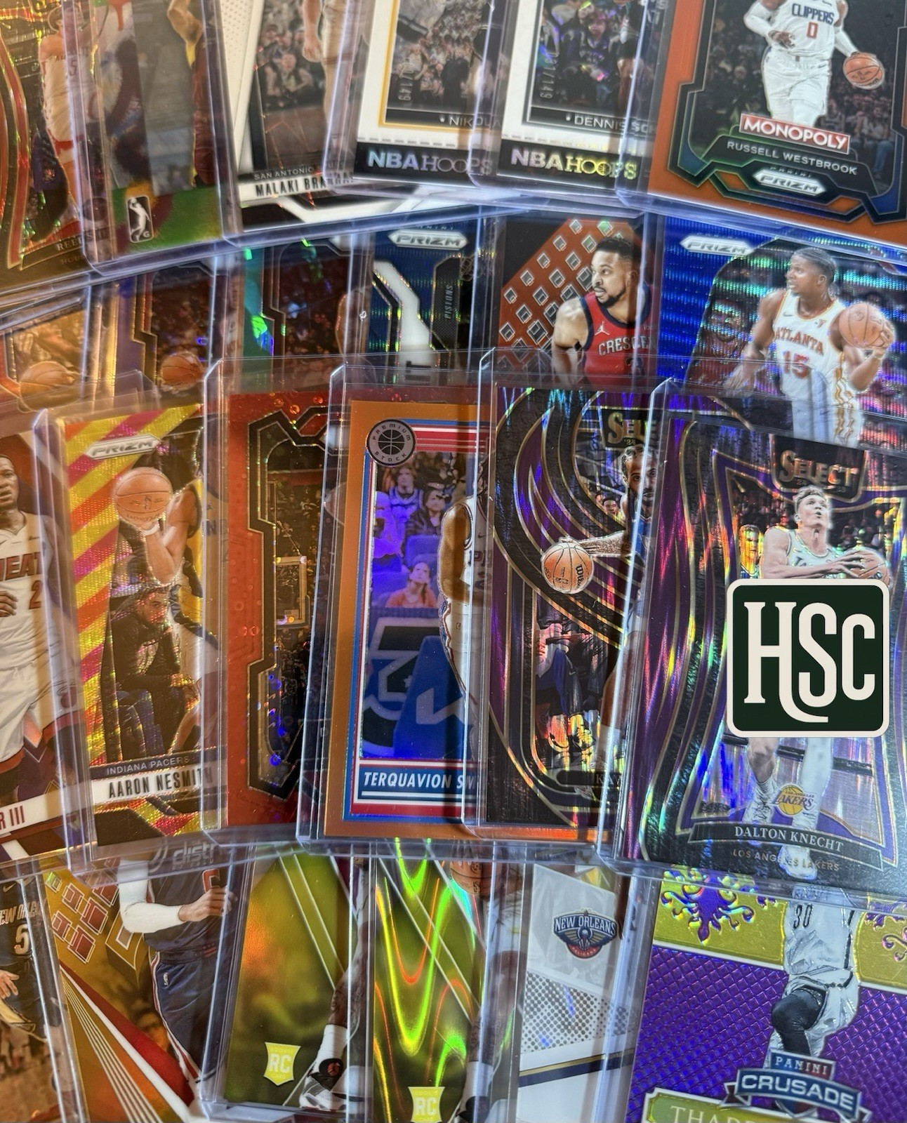 Basketball NBA – 400 Card Lot – Rookies, Parallels, Memorabilia, Autos, Numbered
