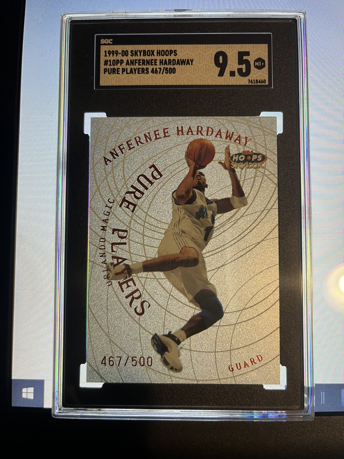 1999-00 Skybox NBA Hoops Anfernee Hardaway Pure Players 467/500 SGC 9.5 MINT+