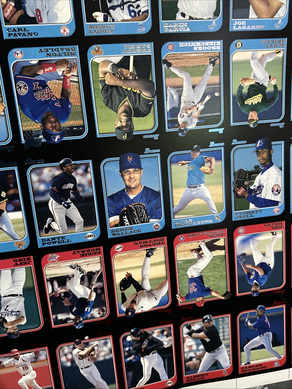 1997 Bowman Baseball Uncut Sheet Adrian Beltre RC Tatis Jeter Ripken MLB Stars