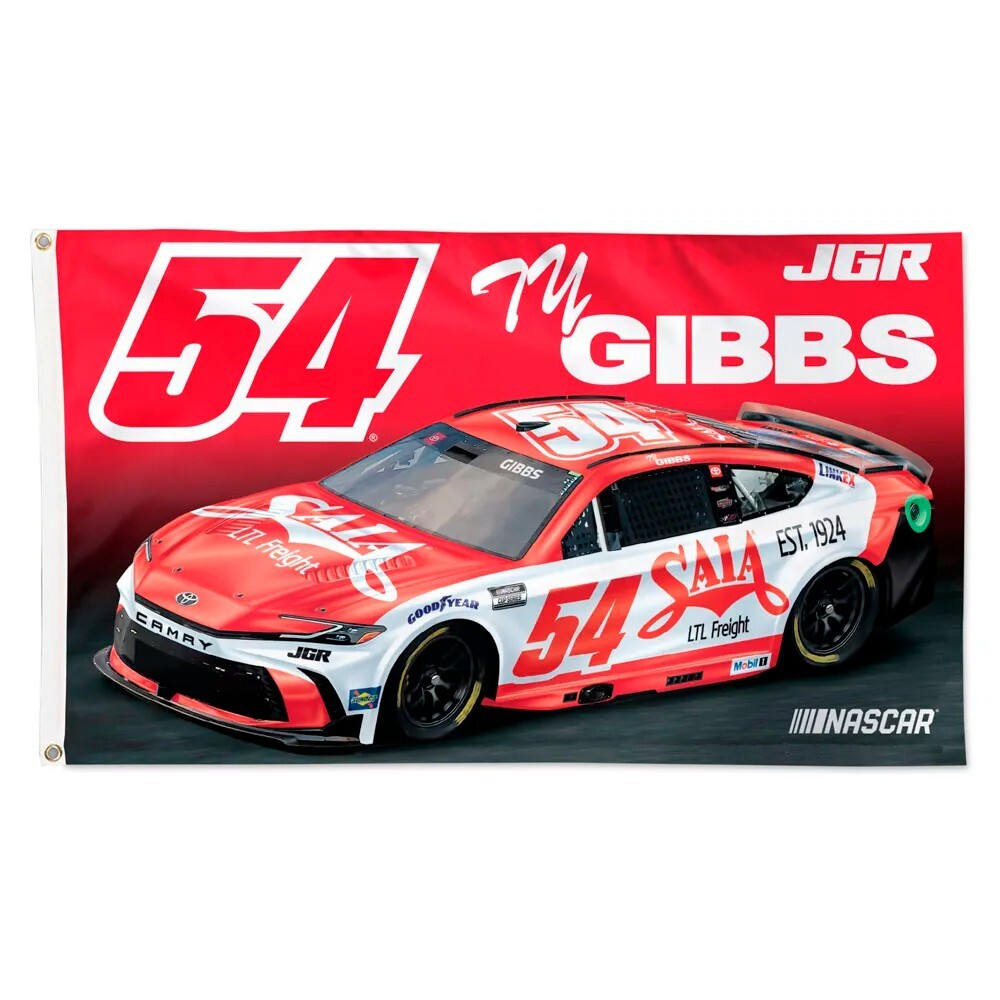 Ty Gibbs #54 Est.1924 Nascar Car Racing 3×5 FT Flag Wall Decore Banner