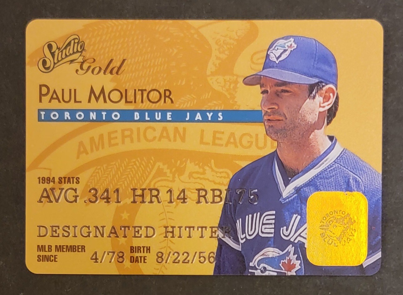 1995 Studio Baseball Gold Insert Singles U Pick