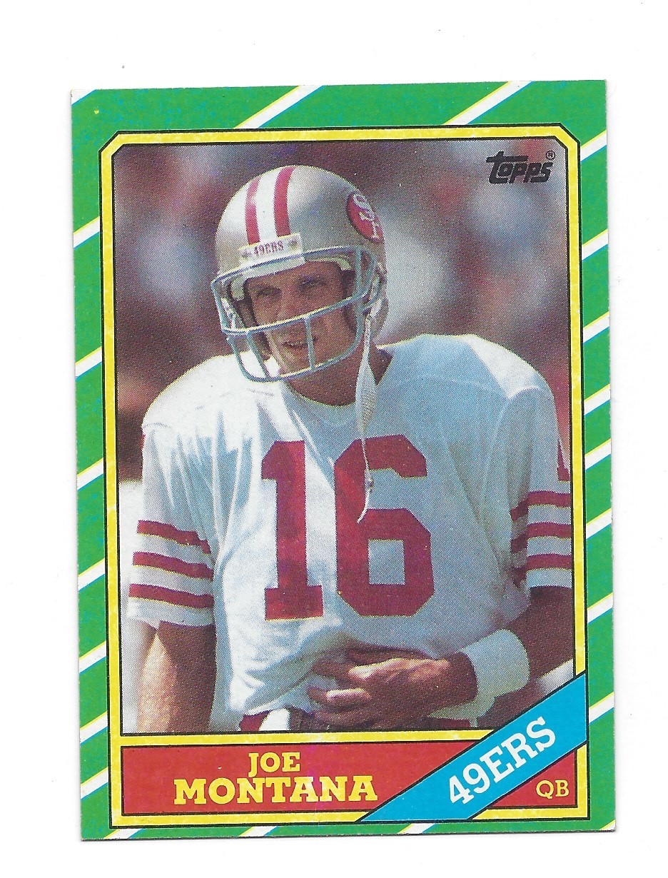 RAZOR SHARP PACK FRESH 1986 TOPPS #156 JOE MONTANA HOF 49ERS .99 SH Y931