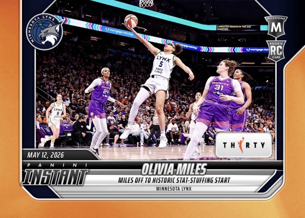 2026 Panini Instant WNBA #49 Olivia Miles Rookie Orange /30 Lynx RC Presale