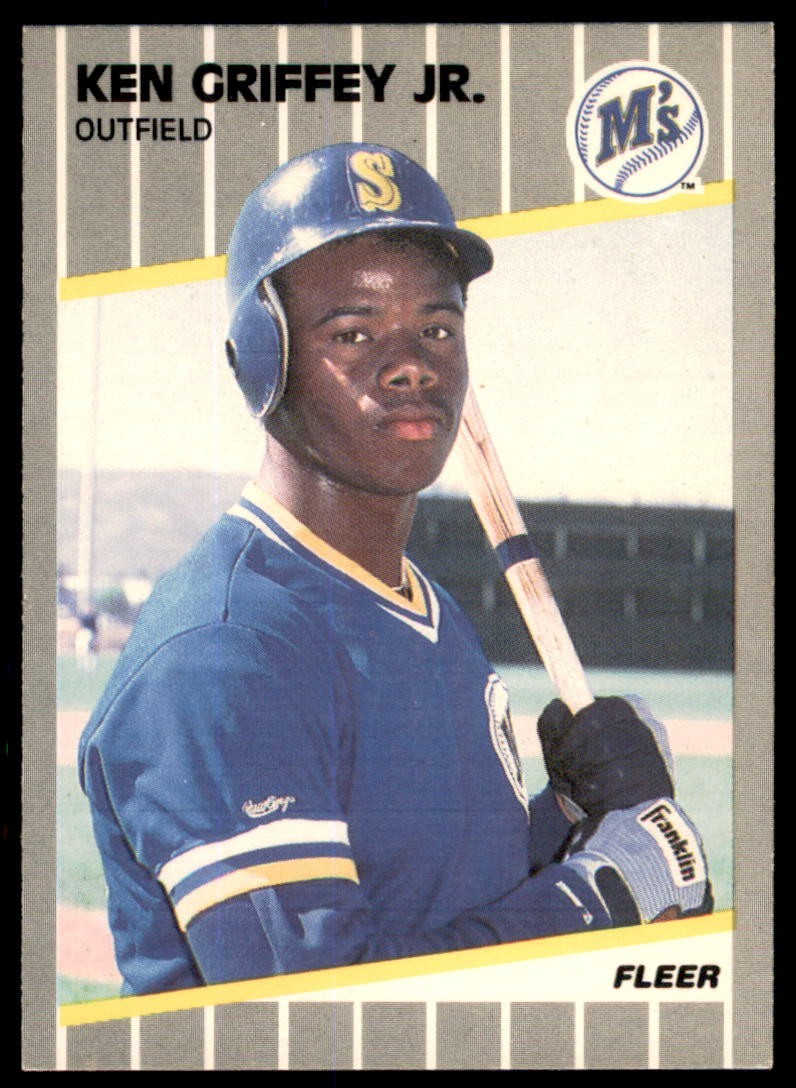 1989 Fleer #548 KEN GRIFFEY JR. RC Seattle Mariners NM-MT