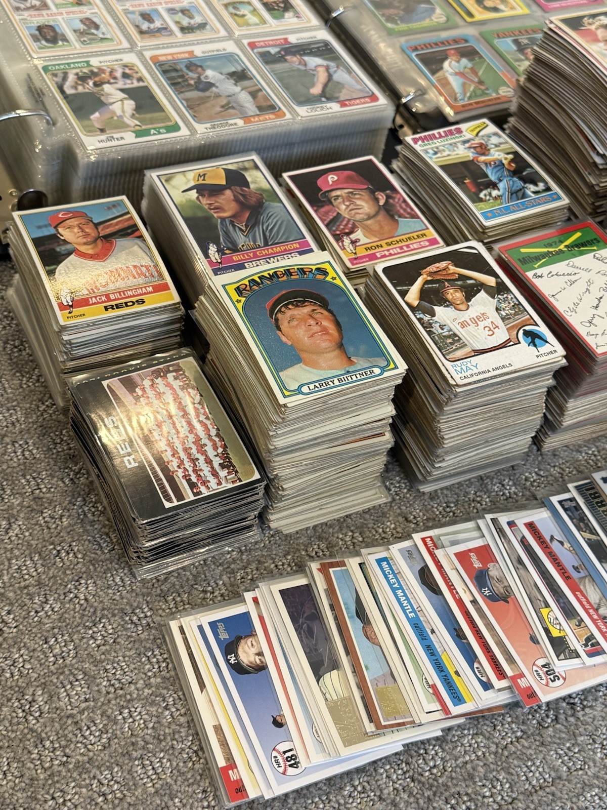 Vintage 1970s Topps Baseball Lot of Mystery Packs Mantle, Mays, Aaron, Yaz, Rose