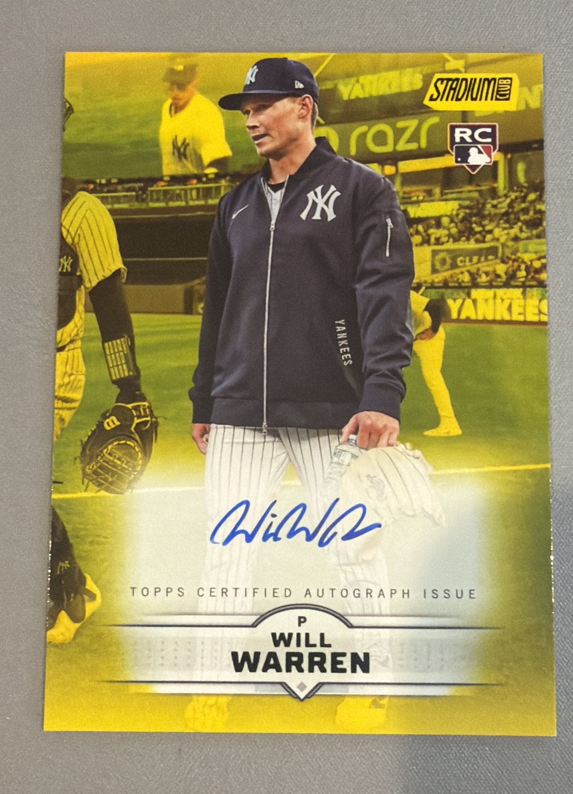 2025 Topps Stadium Club – Autographs Will Warren #SCBA-WWA Yellow (AU, RC)