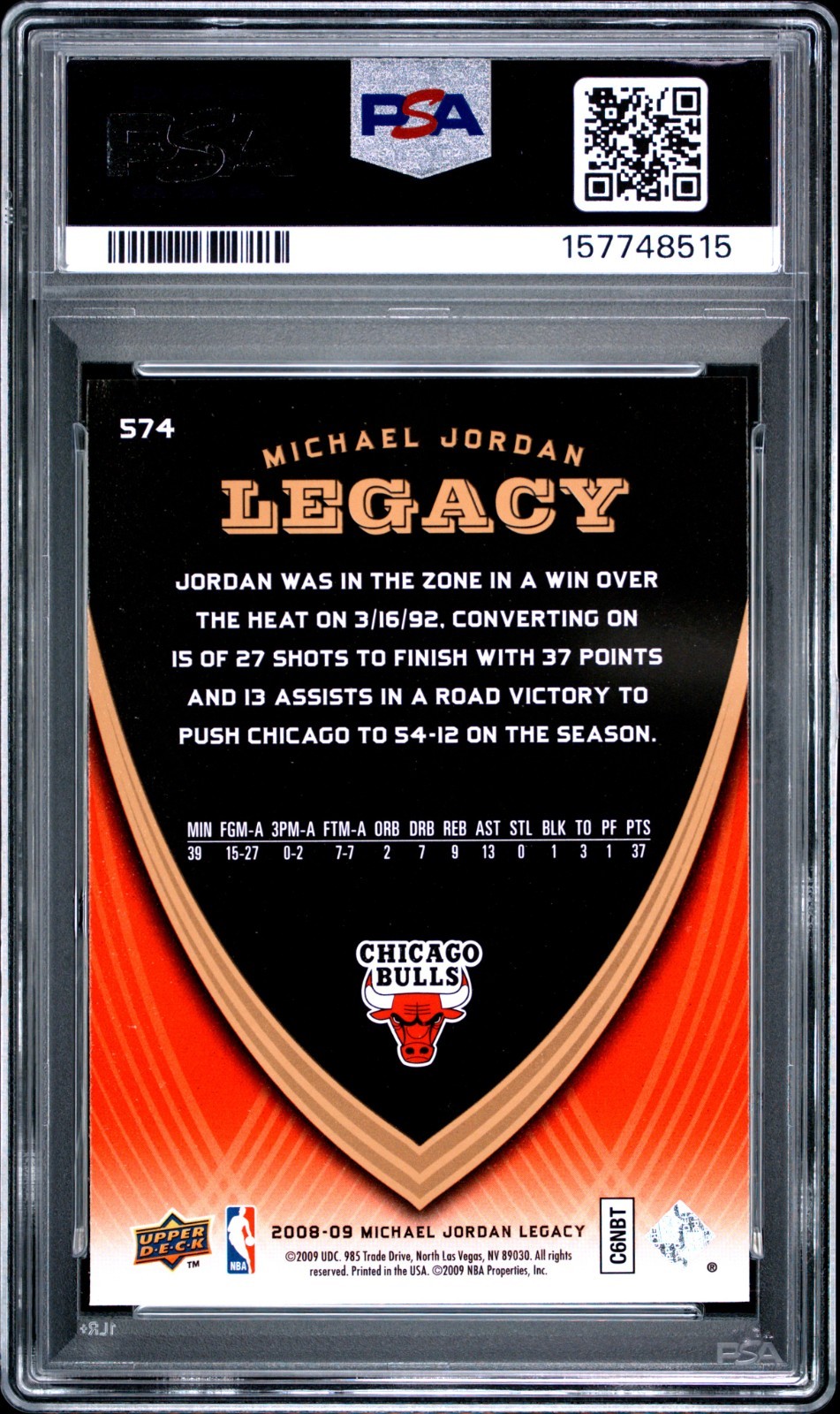 Lot of (10) Michael Jordan PSA 9 Graded Cards All Different 1990-2008 Mint #2
