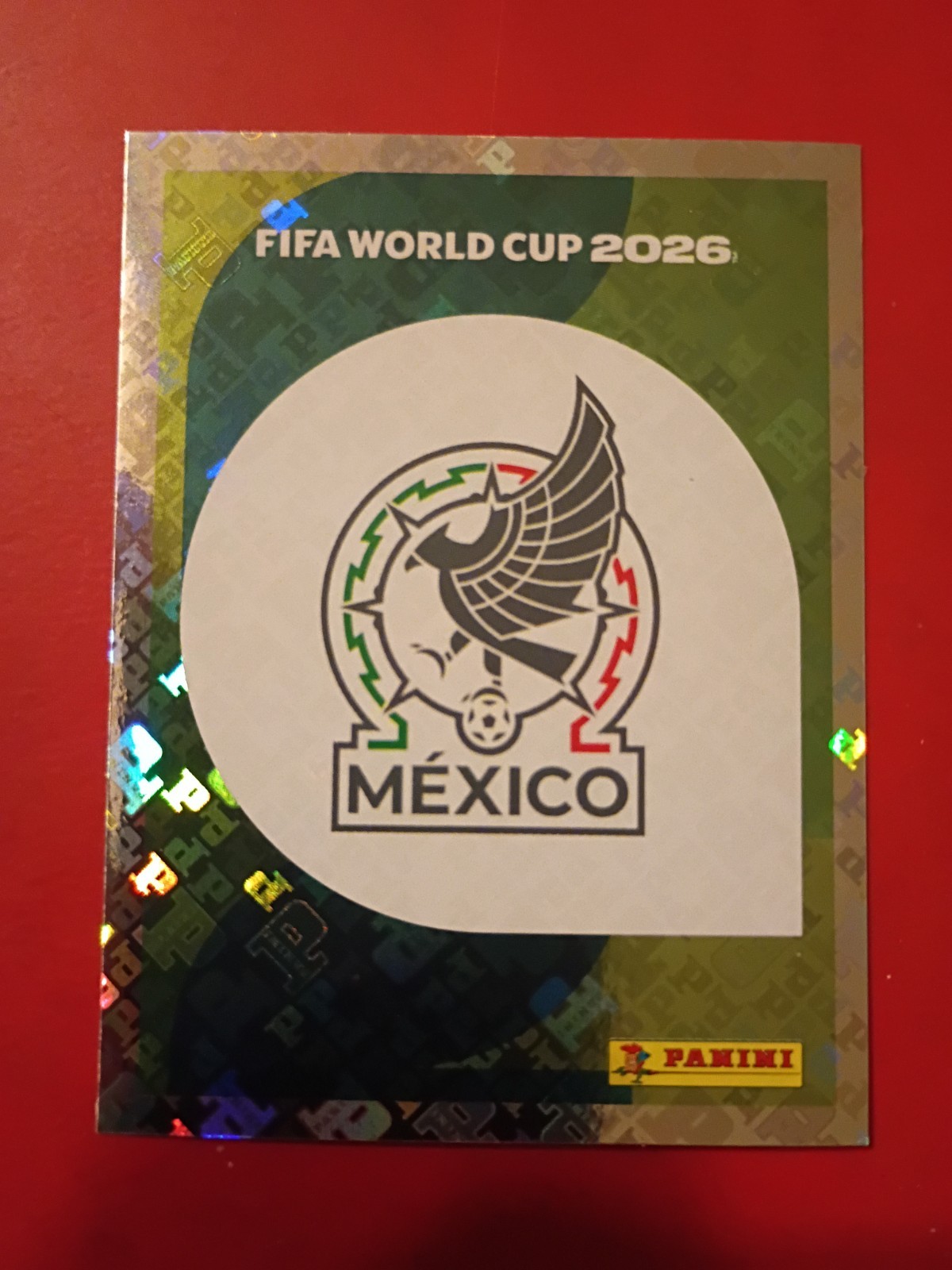 Panini FIFA World Cup 2026 Sticker Mexico Club Badge/Logo MEX 1 Hologram