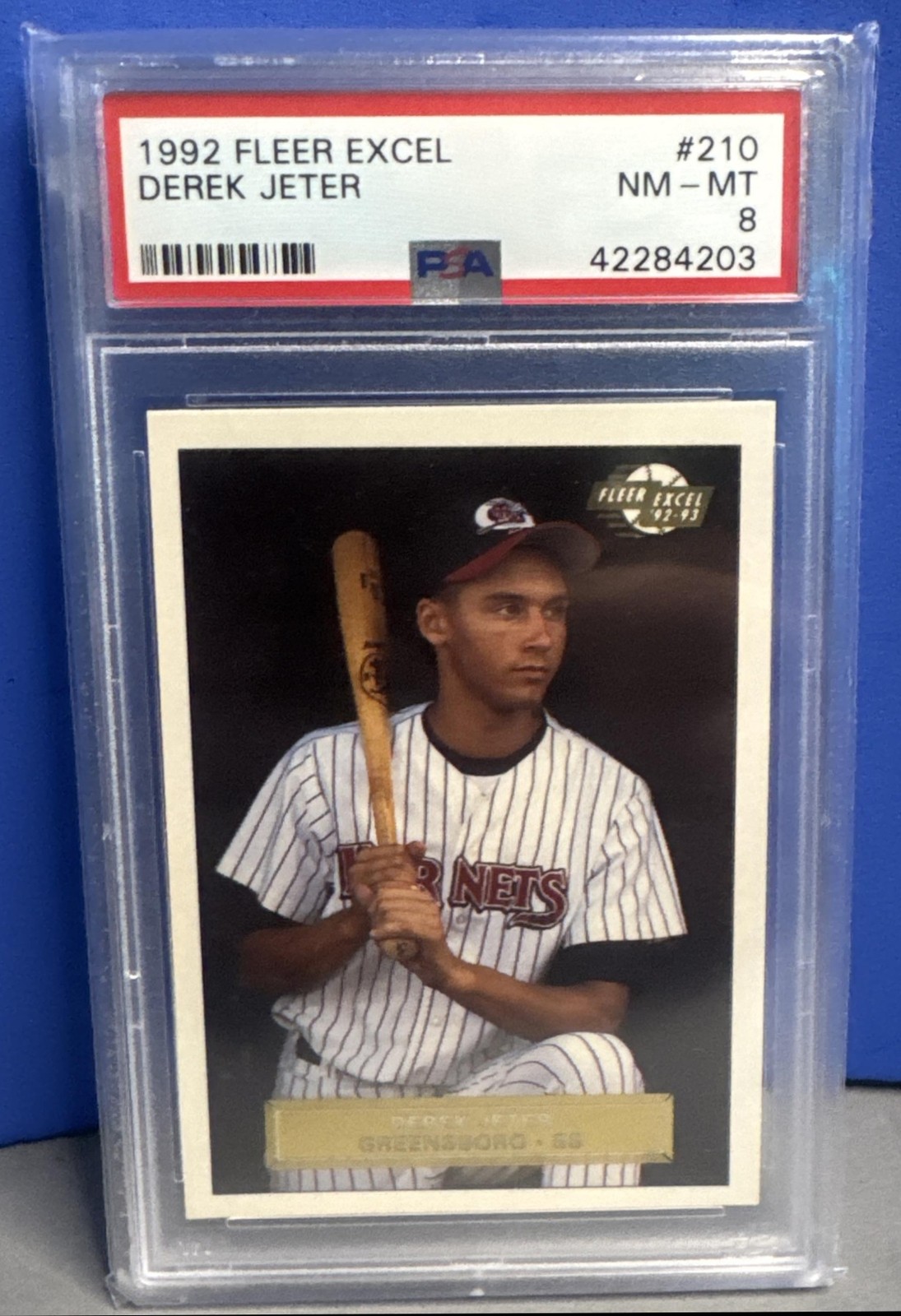 1992 Fleer Excel Derek Jeter #210 PSA 8