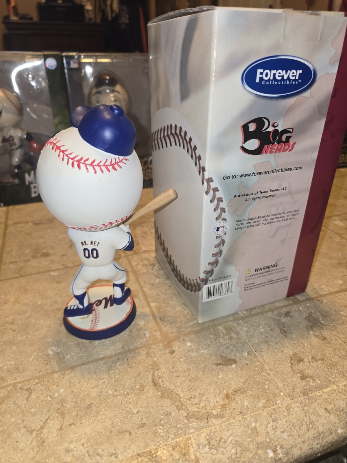 MR MET New York Mets Mascot BIG head Bobble Head 2007 Foco Forever Collectibles