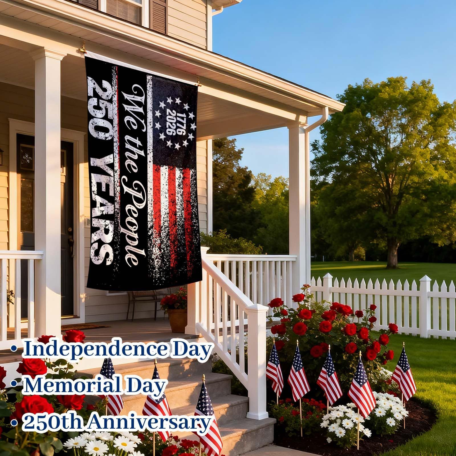 America’s 250th Anniversary Flag, 3 Ply Year American 3×5 feet, Anniversary06