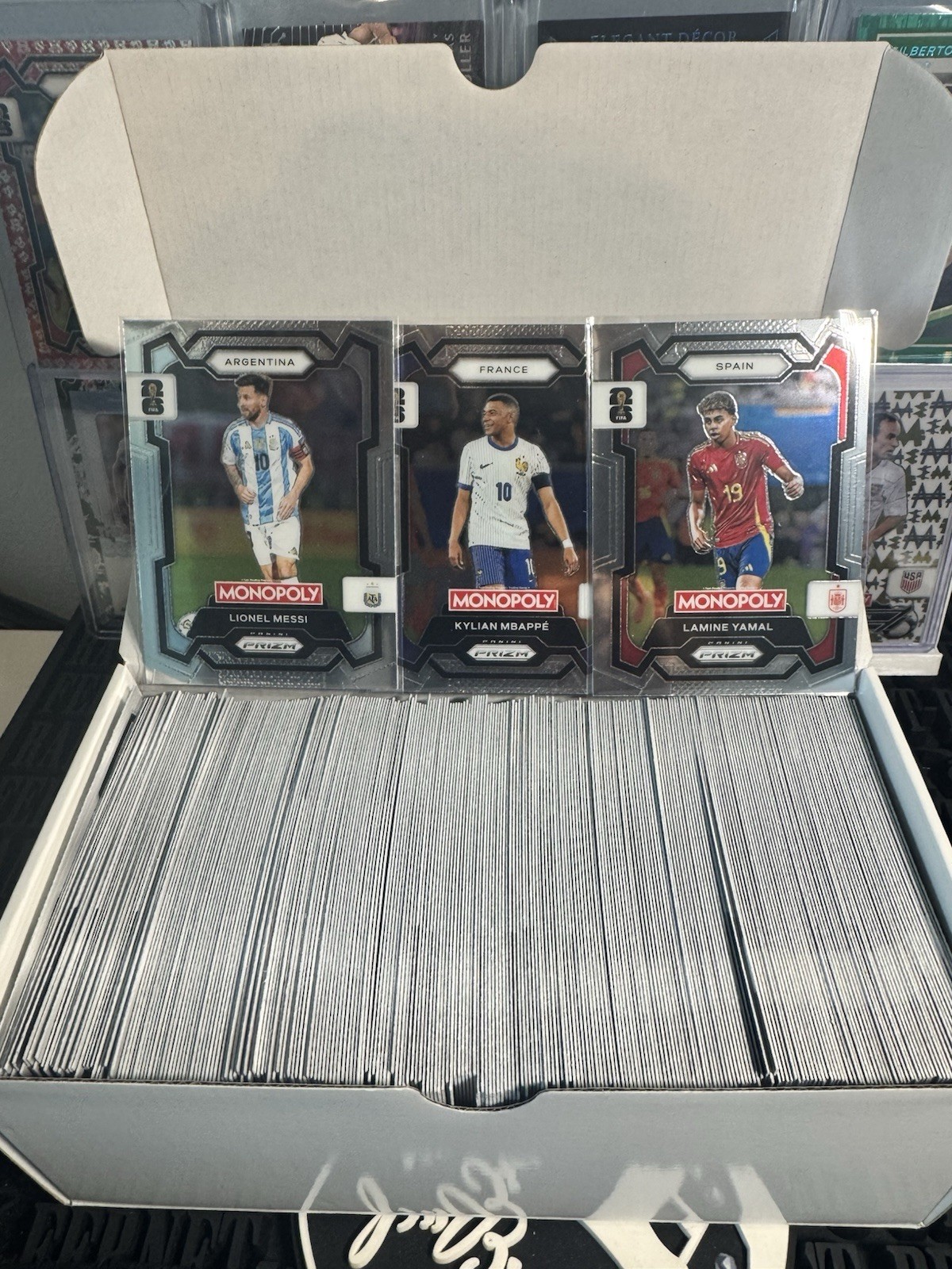 25-26 Panini Monopoly Prizm Lot (Messi, Yamal, Mbappe)