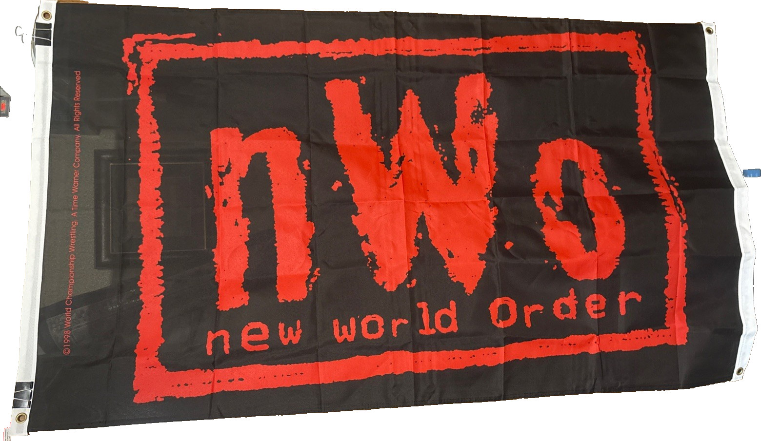 NWO – NEW WORLD ORDER WRESTLING SINGLE SIDED 3 by 5 FLAG ! FAST SHIPPING !