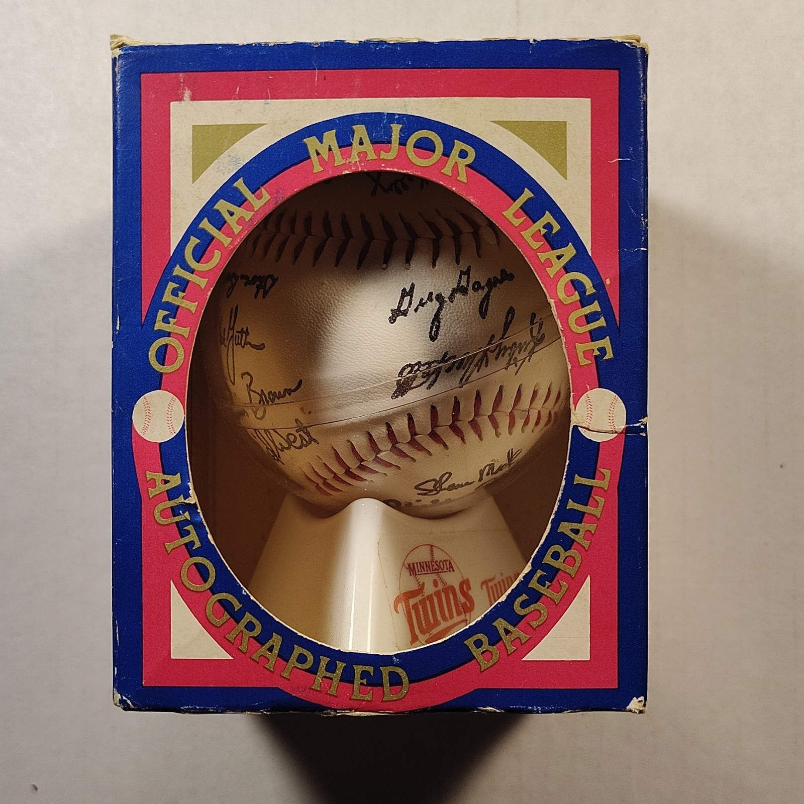 Minnesota Twins 1987 World Series Signed Baseball Authorized Licensed Reprint