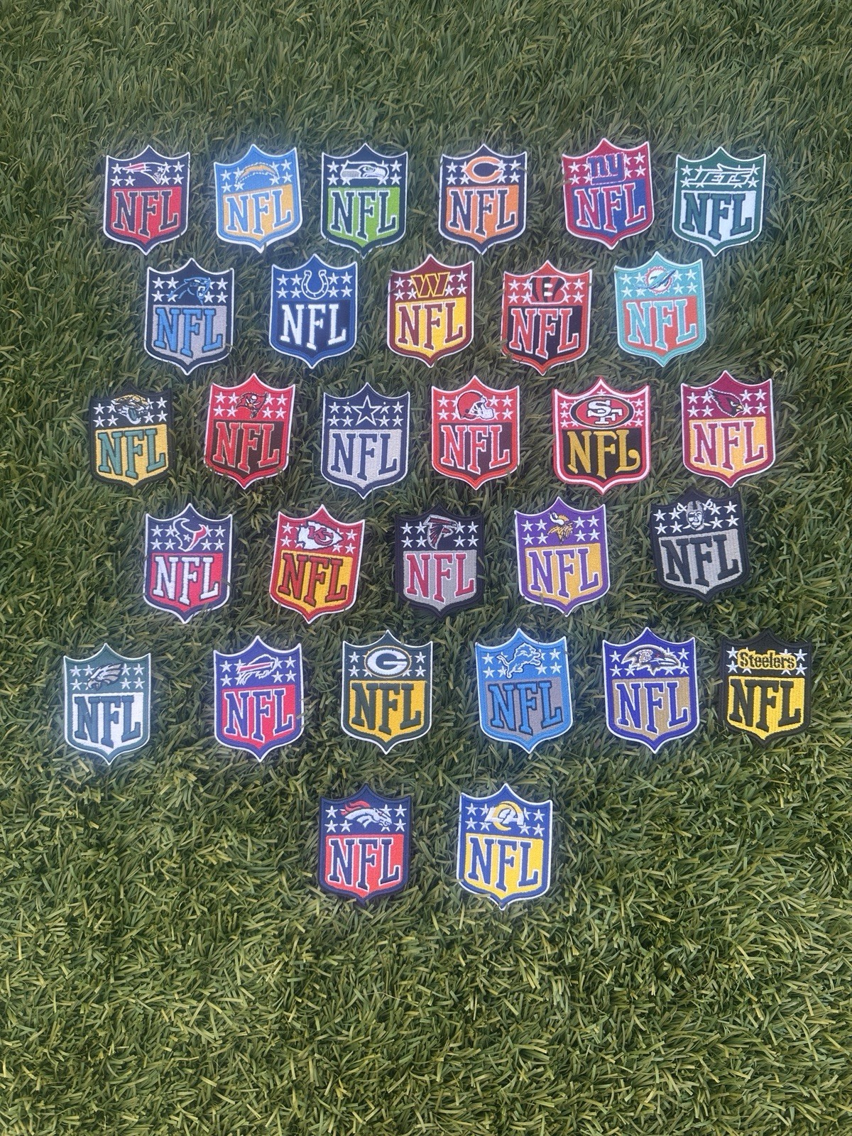 New York Giants NFL Patch 2” X 3” Iron On Embroidered