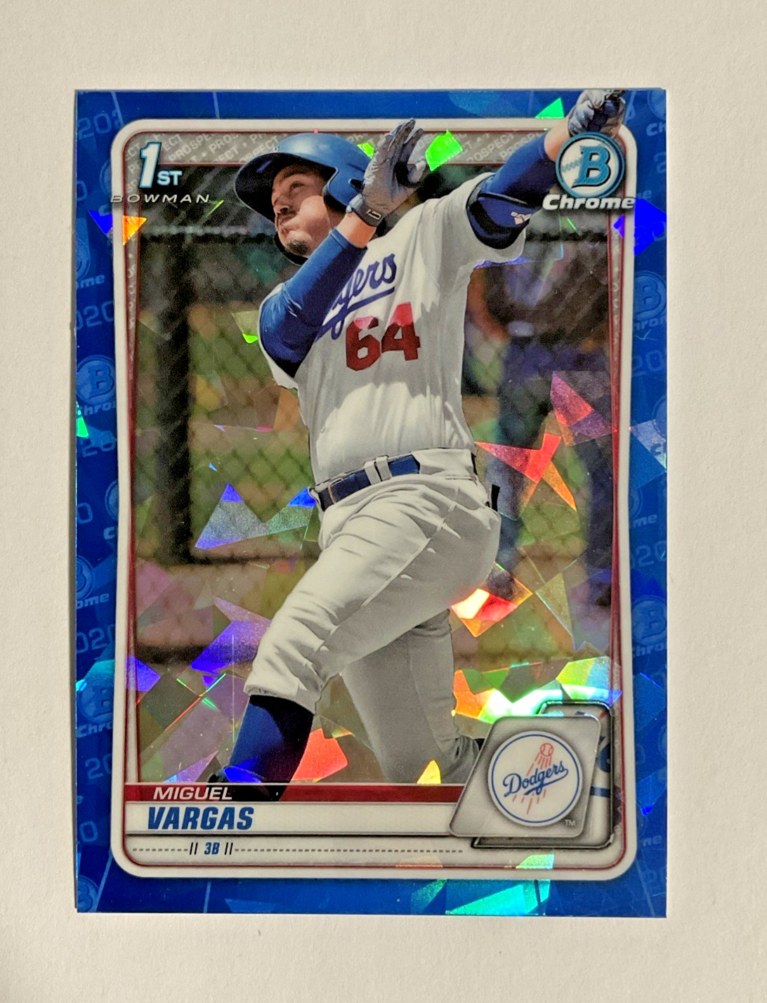2020 Bowman Chrome Sapphire Miguel Vargas First BCP-131 White Sox