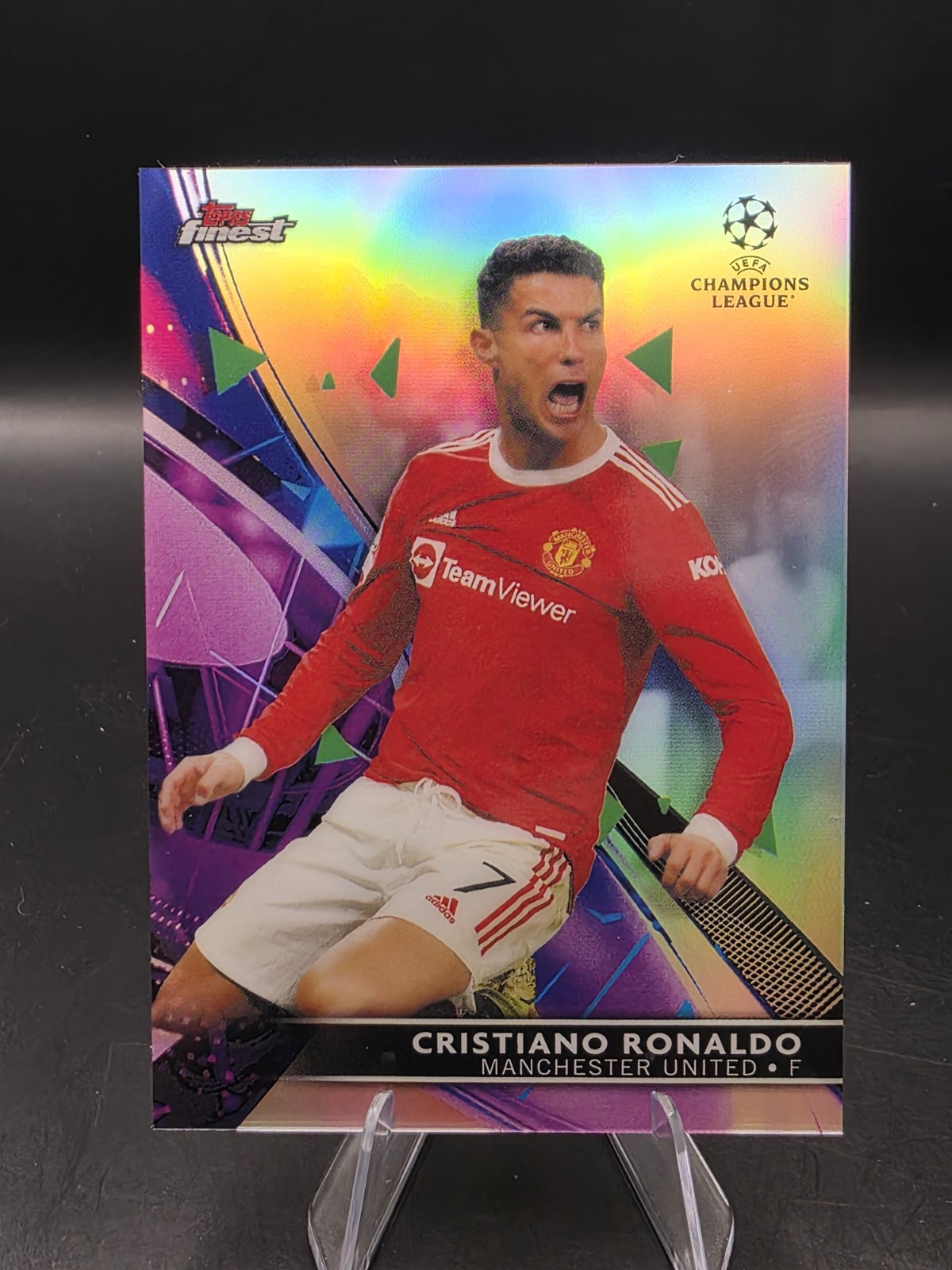 2021-22 Topps Finest Uefa Champions League – Cristiano Ronaldo #100 Refractor