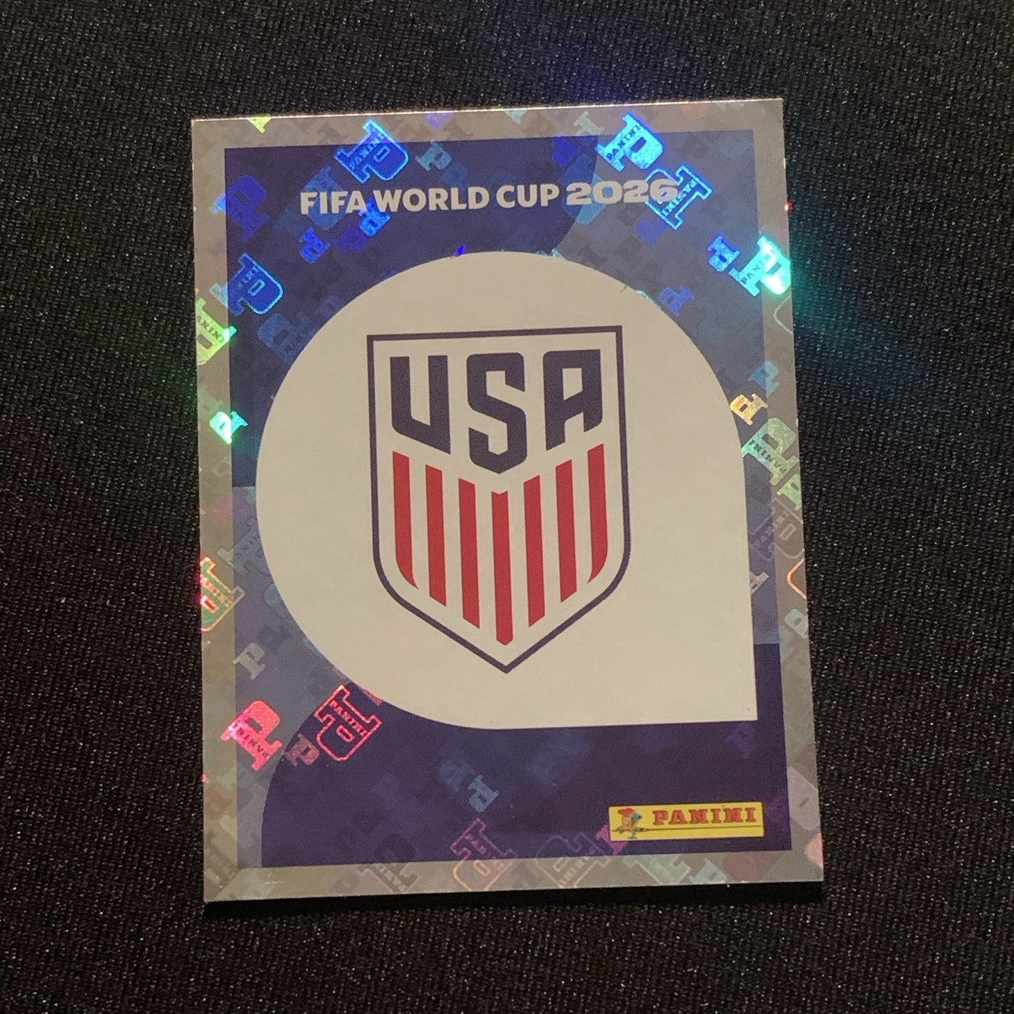 Panini FIFA World Cup 2026 Sticker USA 1 USA Logo Hologram Official Licensed