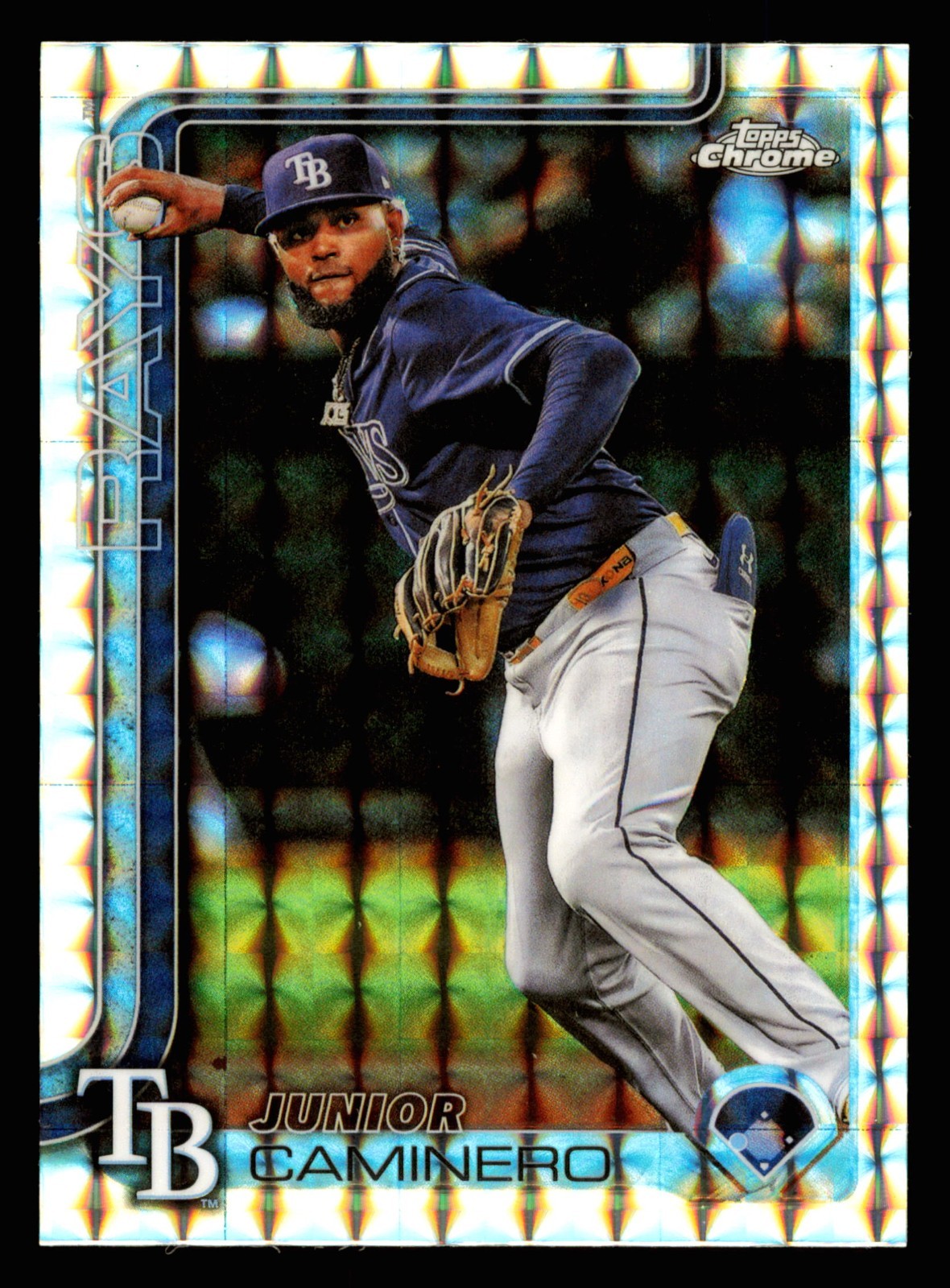 2025 Topps Chrome Update Junior Caminero Geometric Refractor #USC109