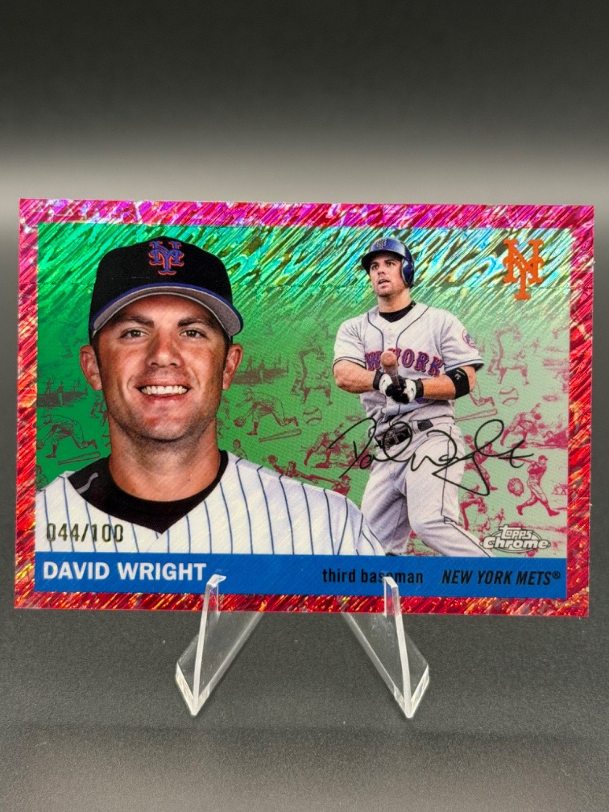 2025 Topps Chrome Platinum DAVID WRIGHT #483 Toile Refractor /100