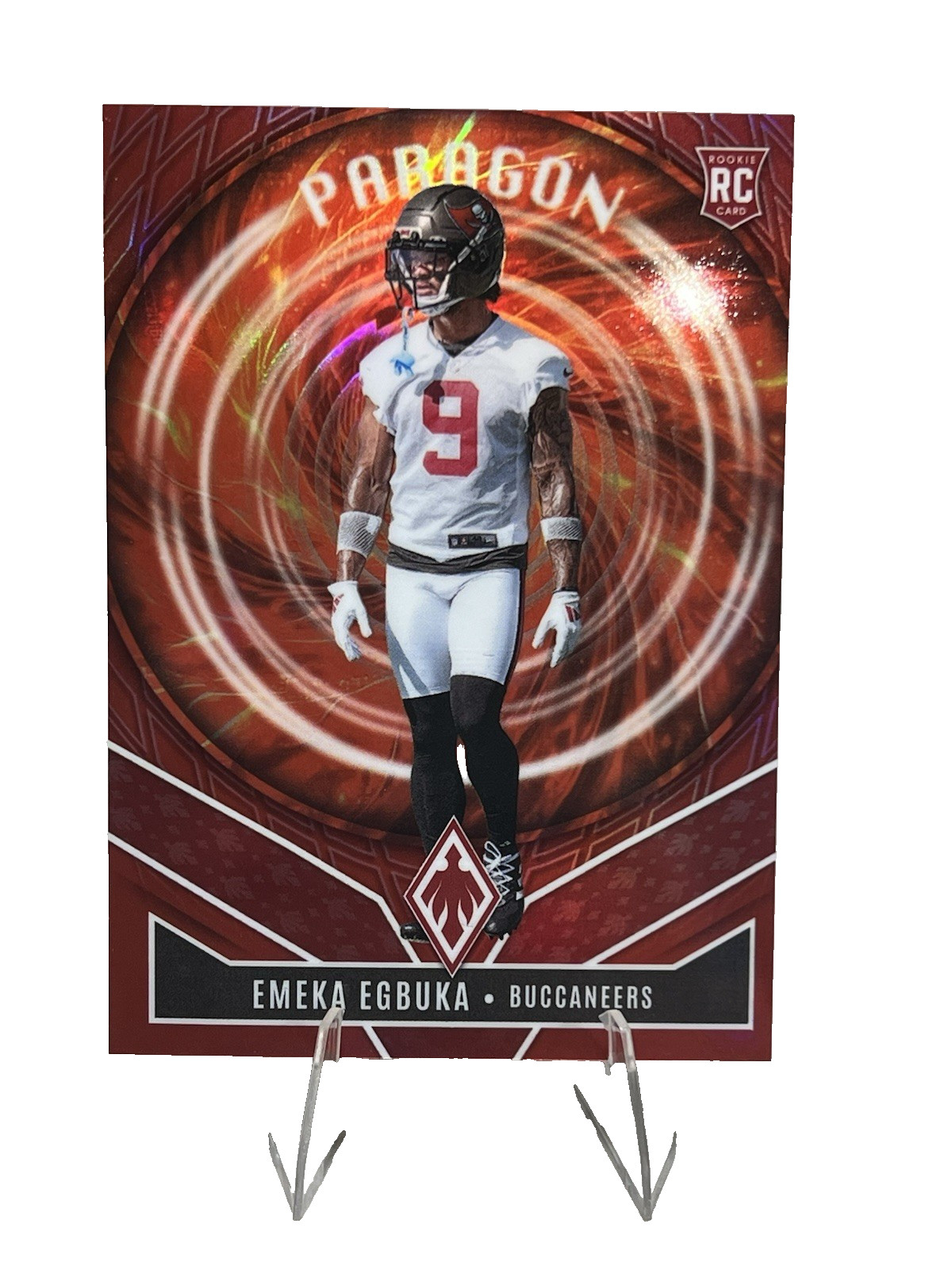 2025 Panini Phoenix – Paragon Emeka Egbuka #3 Red /249 (RC) Tampa Bay Buccaneers