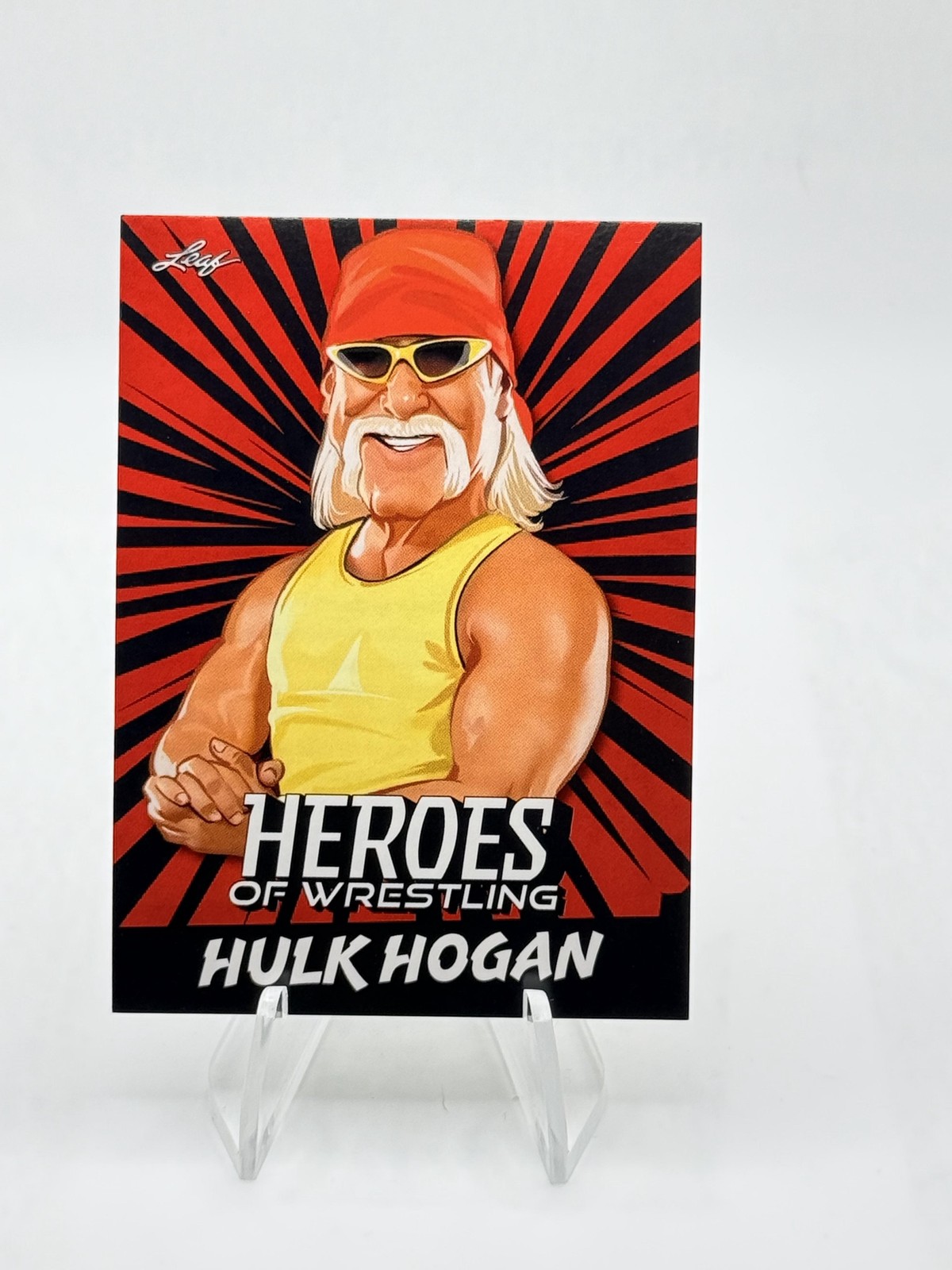 2023 Leaf Heroes of Wrestling Hulk Hogan WWE #B-4 Red Variation