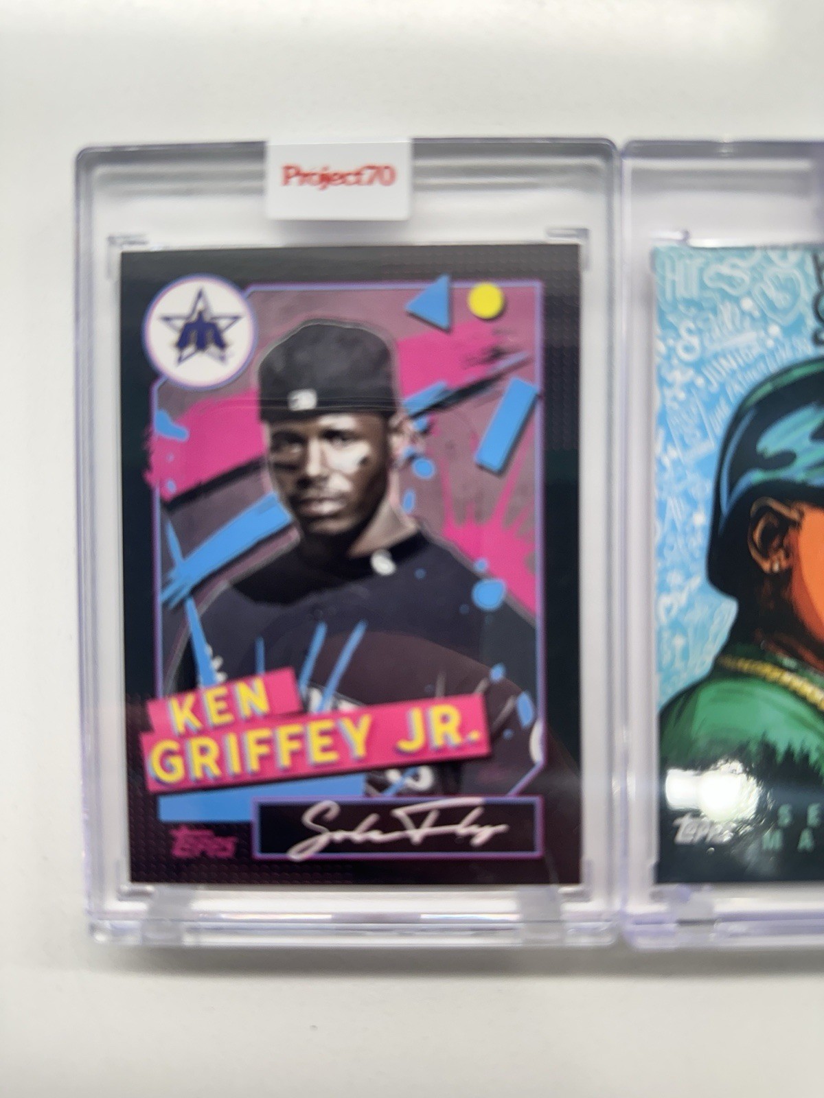 2021 Topps Project 70 2x Lot Ken Griffey Jr Skee Solefly #517 #931 Pop Art