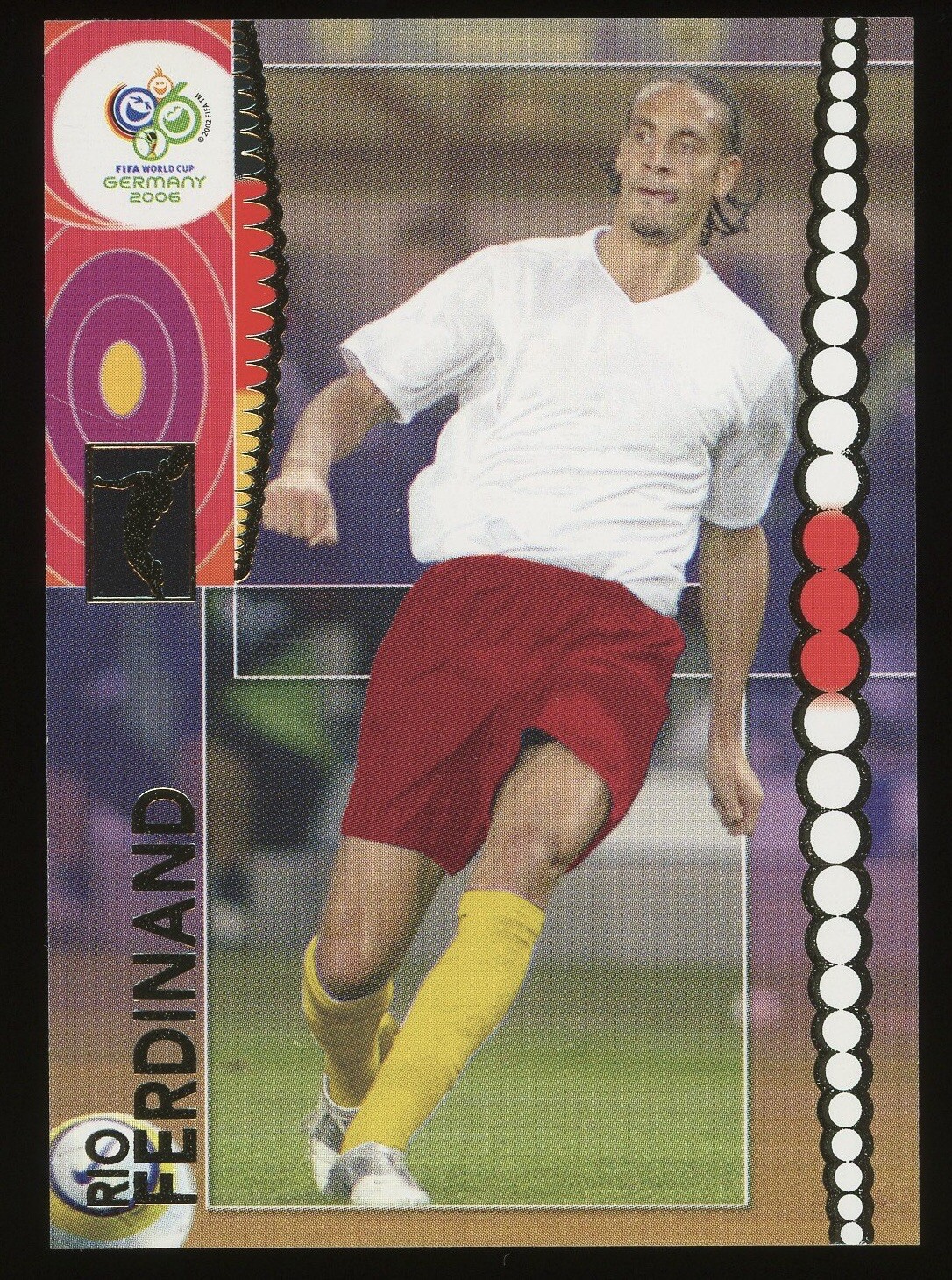 2006 Panini World Cup Rio Ferdinand #89