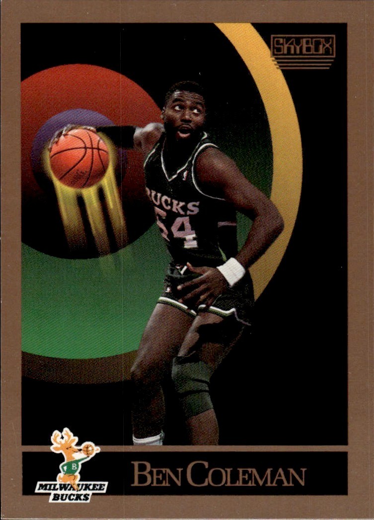 1990-91 Skybox – Ben Coleman #156 Milwaukee Bucks NM or Better
