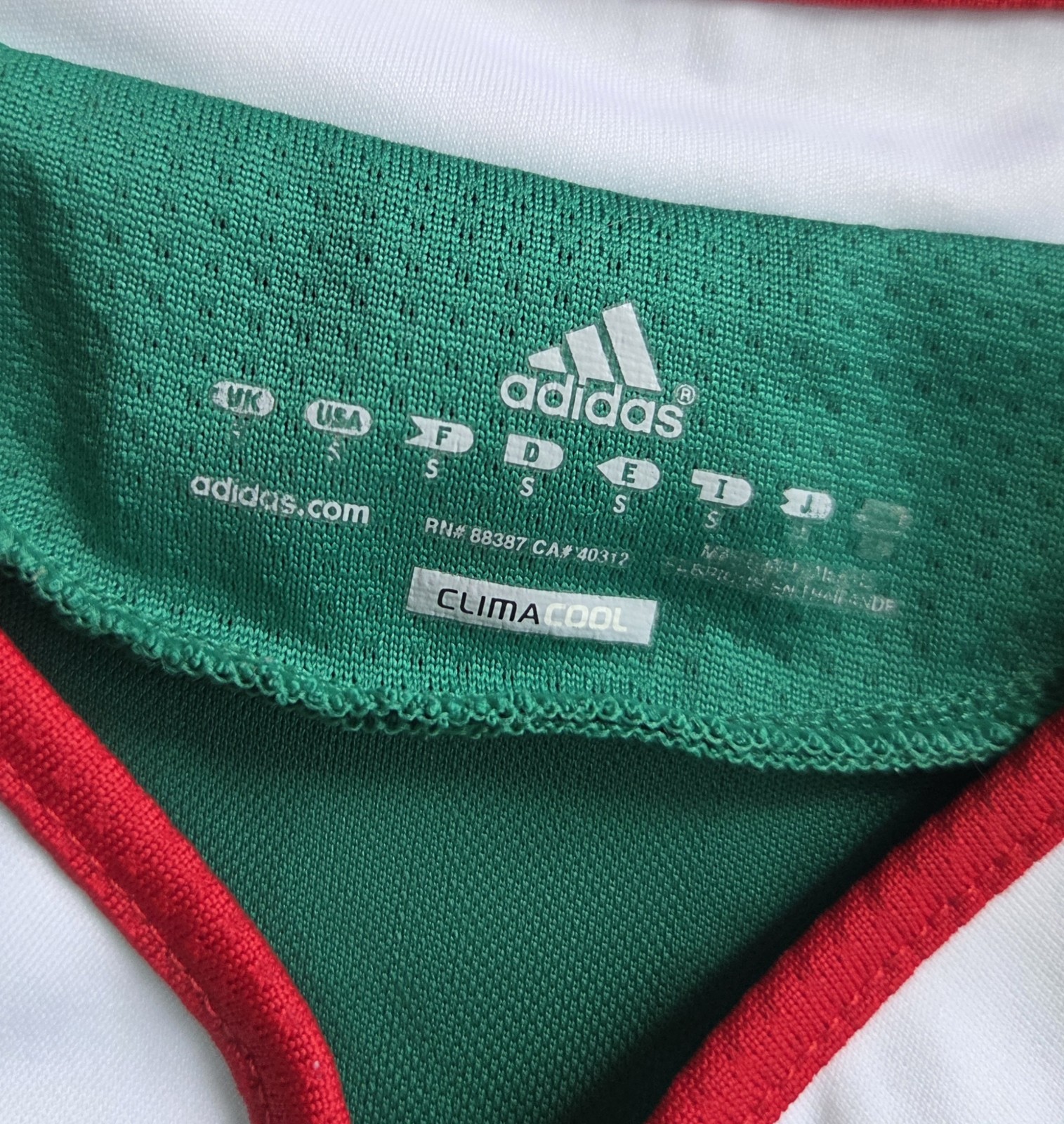 Adidas Mexico 2010 World Cup Home Futbol Soccer Jersey Womens Size Small