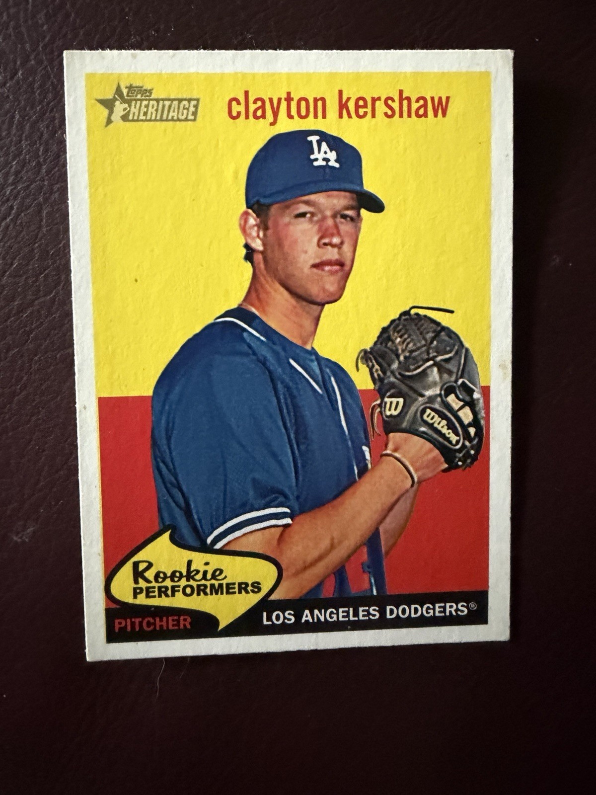 2008 Topps Heritage – Rookie Performers Clayton Kershaw #RP1 (RC)