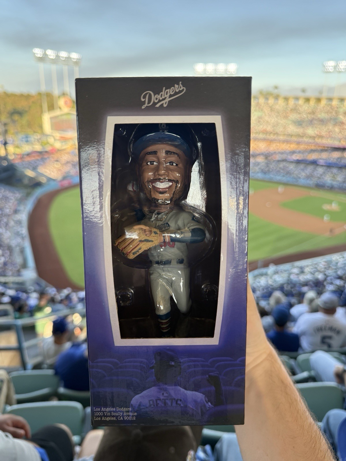 Mookie Betts Game 7 Double Play Dodgers Bobblehead 6/19/26 SGA *Damaged Box*