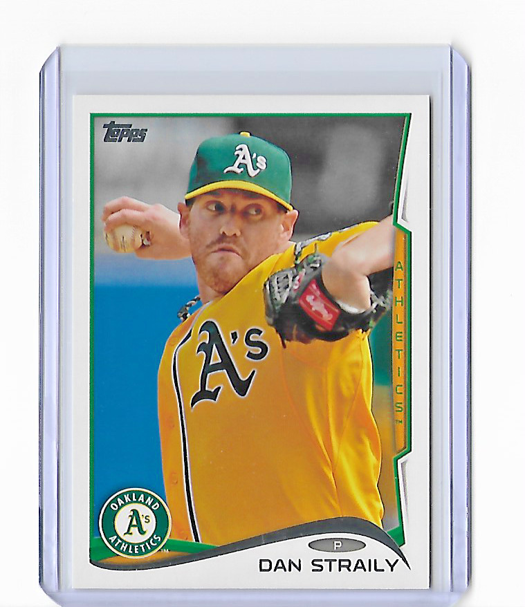 2014 TOPPS DAN STRAILY BASE CARD – CARD #58 – ATHLETICS – FREE SHIPPING