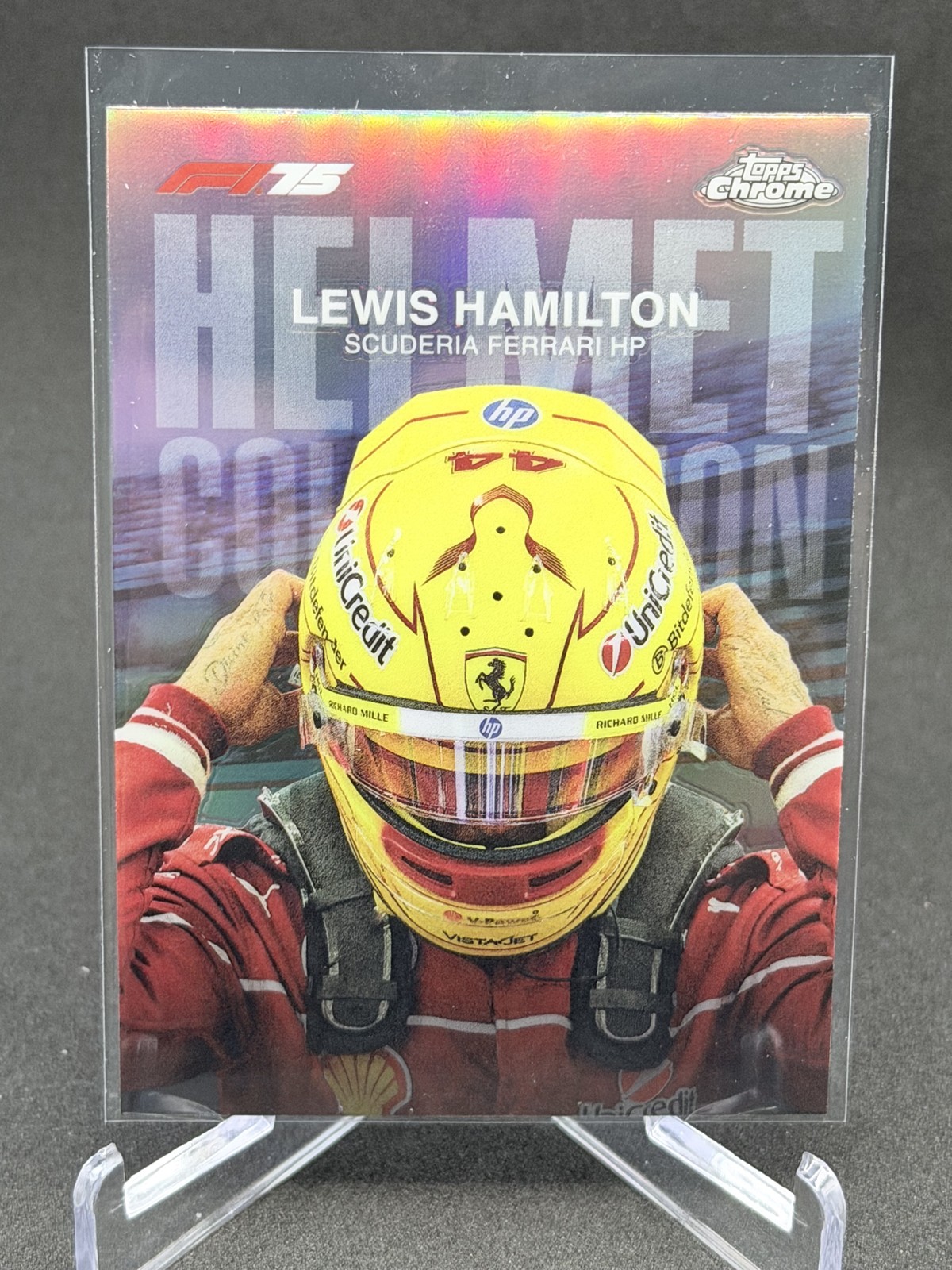 2025 Topps Chrome Formula 1 – Helmet Collection Lewis Hamilton #HC-2
