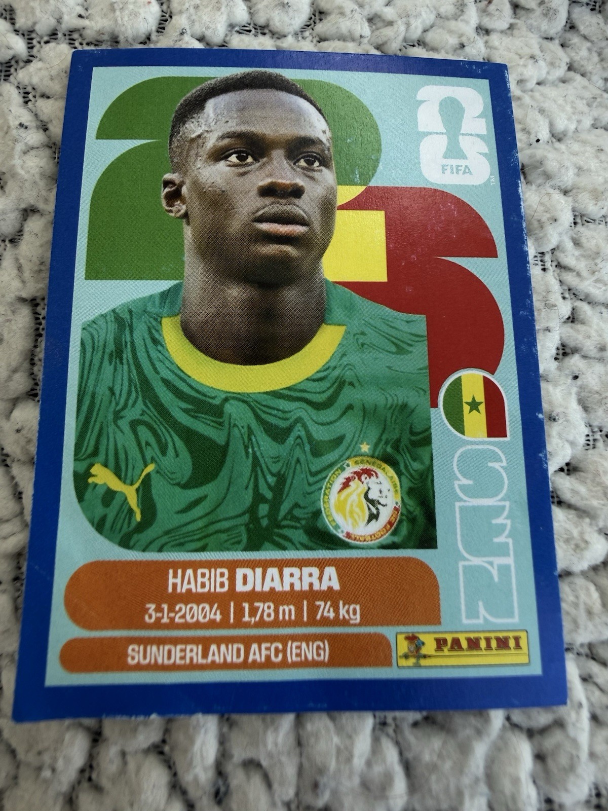 SEN12 panini fifa world cup 2026 sticker