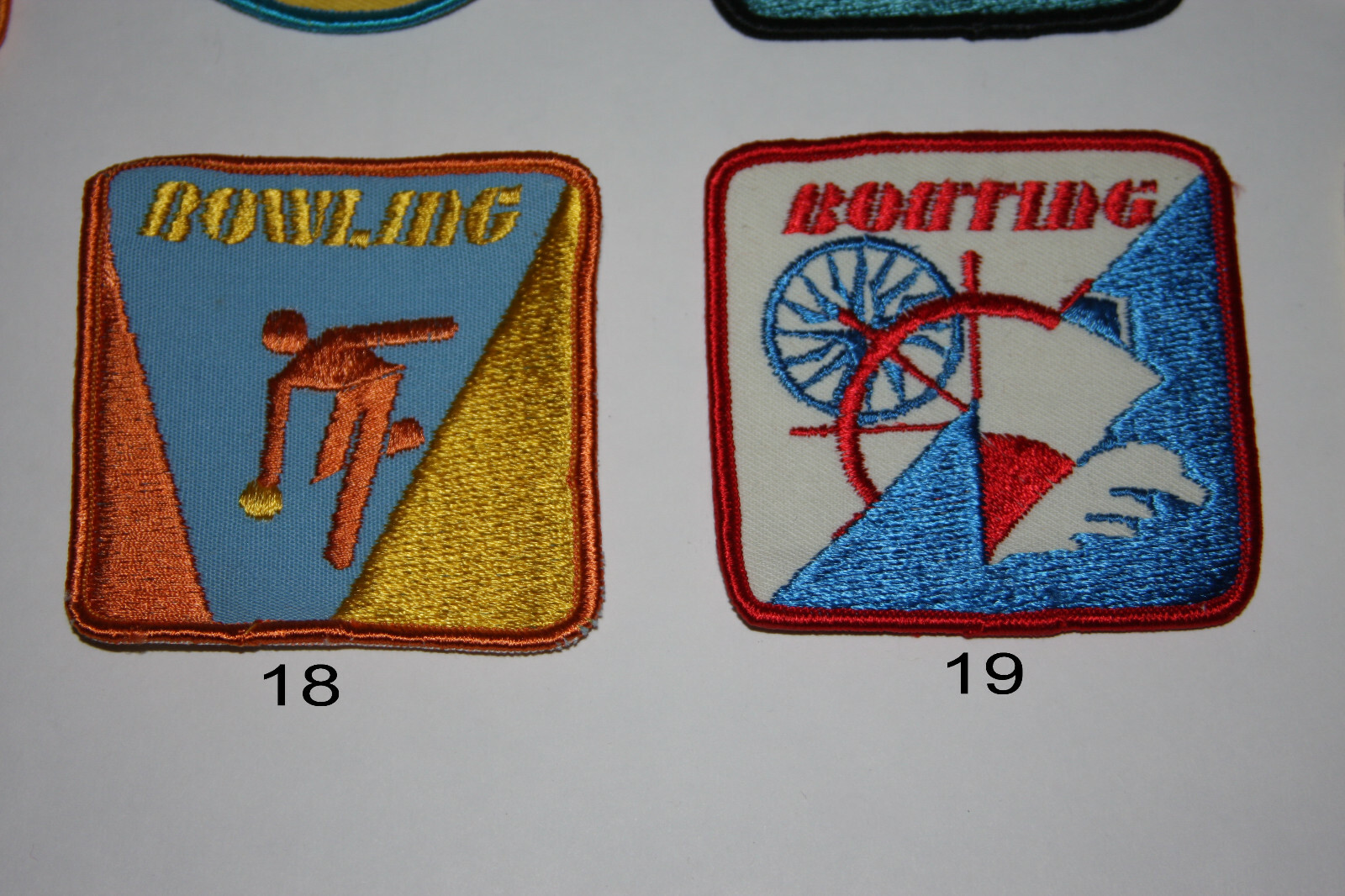 Vintage Sports Sew-On Embroidered Patches (sold separately)