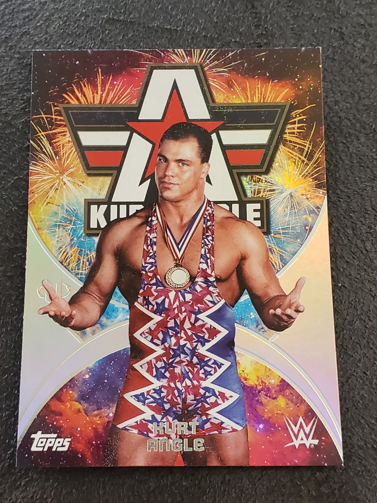 Kurt Angle 2025 Topps Universe WWE #NMS-7 Namesakes