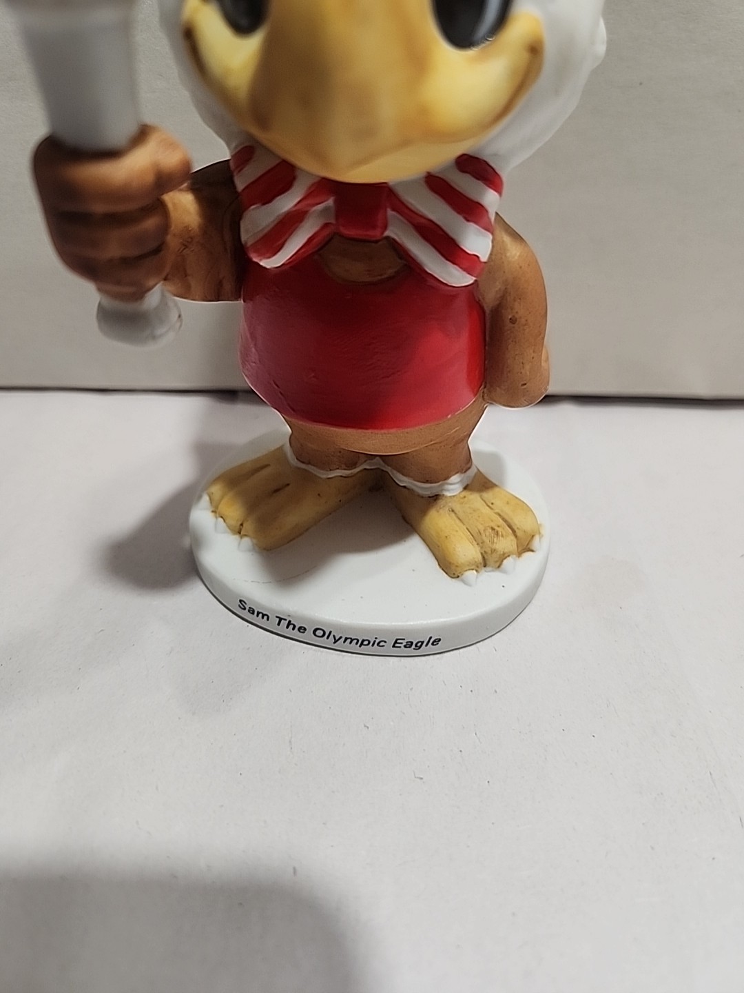 Vintage Sam The Olympic Eagle Figurine 1984 Los Angeles Olympics.