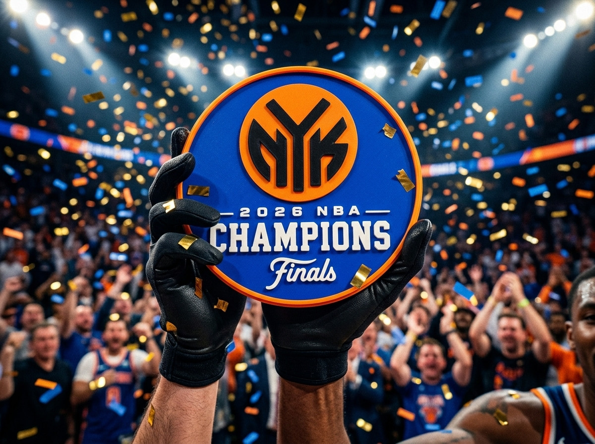 New York Knicks 2026 NBA Champions Wall Desk Shelf Sign NYK Basketball Decor
