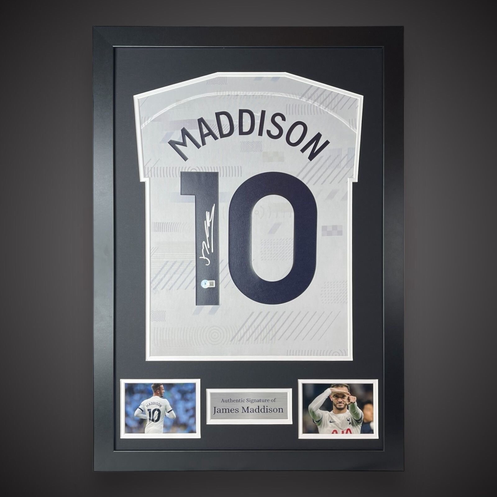 James Maddison Hand Signed And Framed Tottenham Hotspur Football Shirt £279