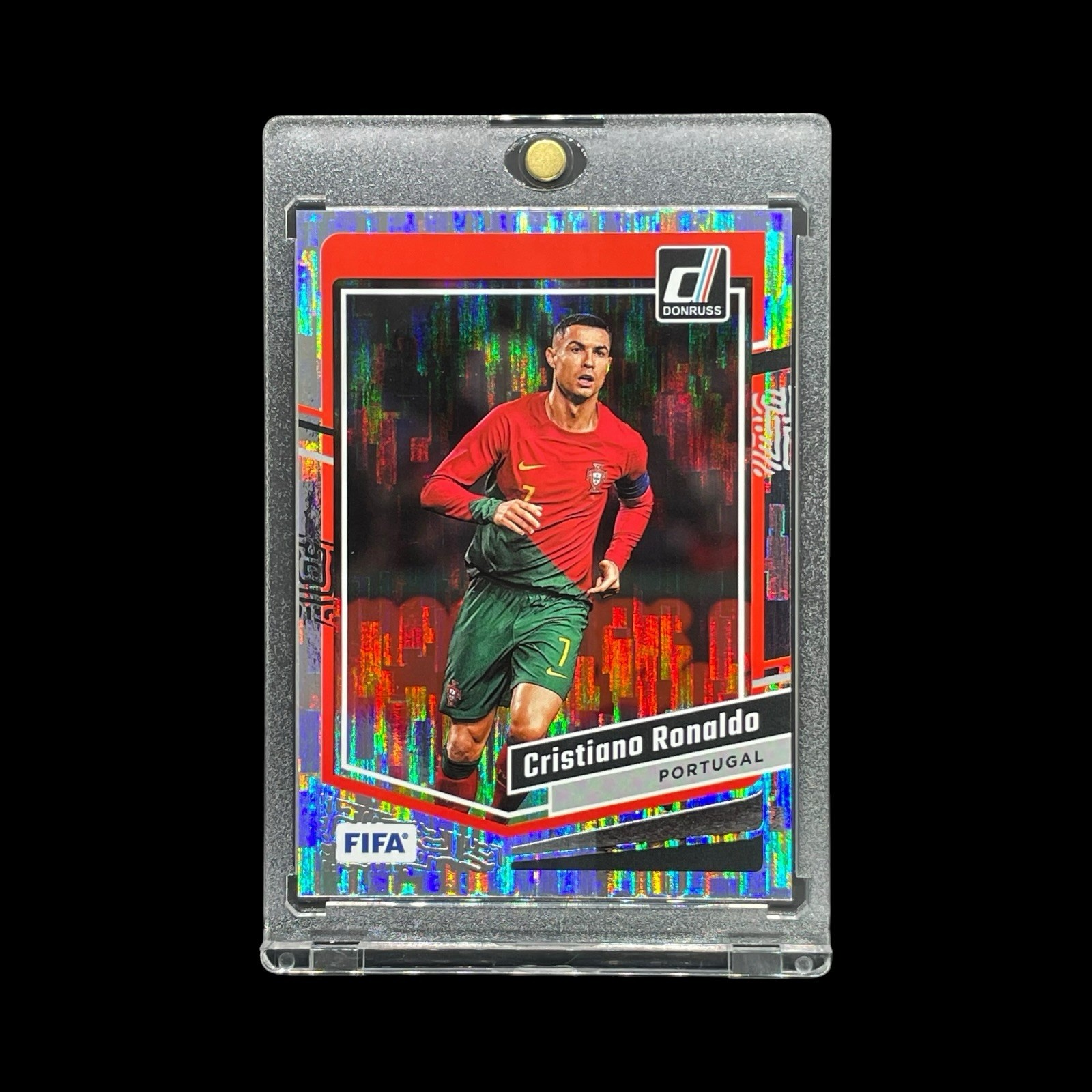CRISTIANO RONALDO SILVER SQUARES HOLO 2023-24 Donruss Parallel – Portugal