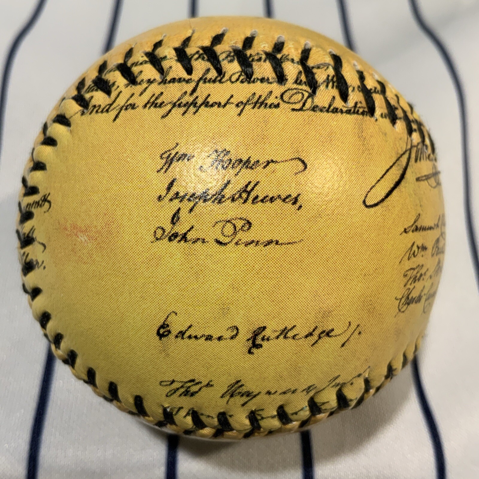 United States Of America Declaration Of Independence Souvenir Baseball Ball