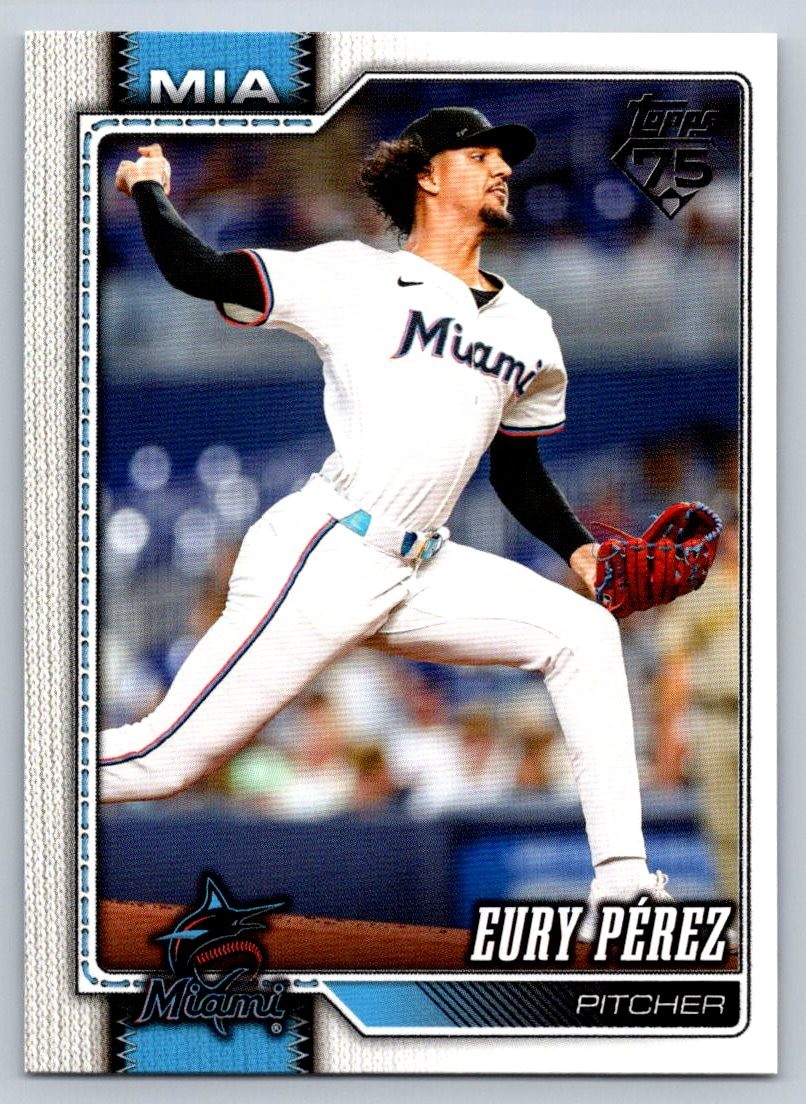 2026 Topps Series 1 – Eury Perez – #285 – Miami Marlins