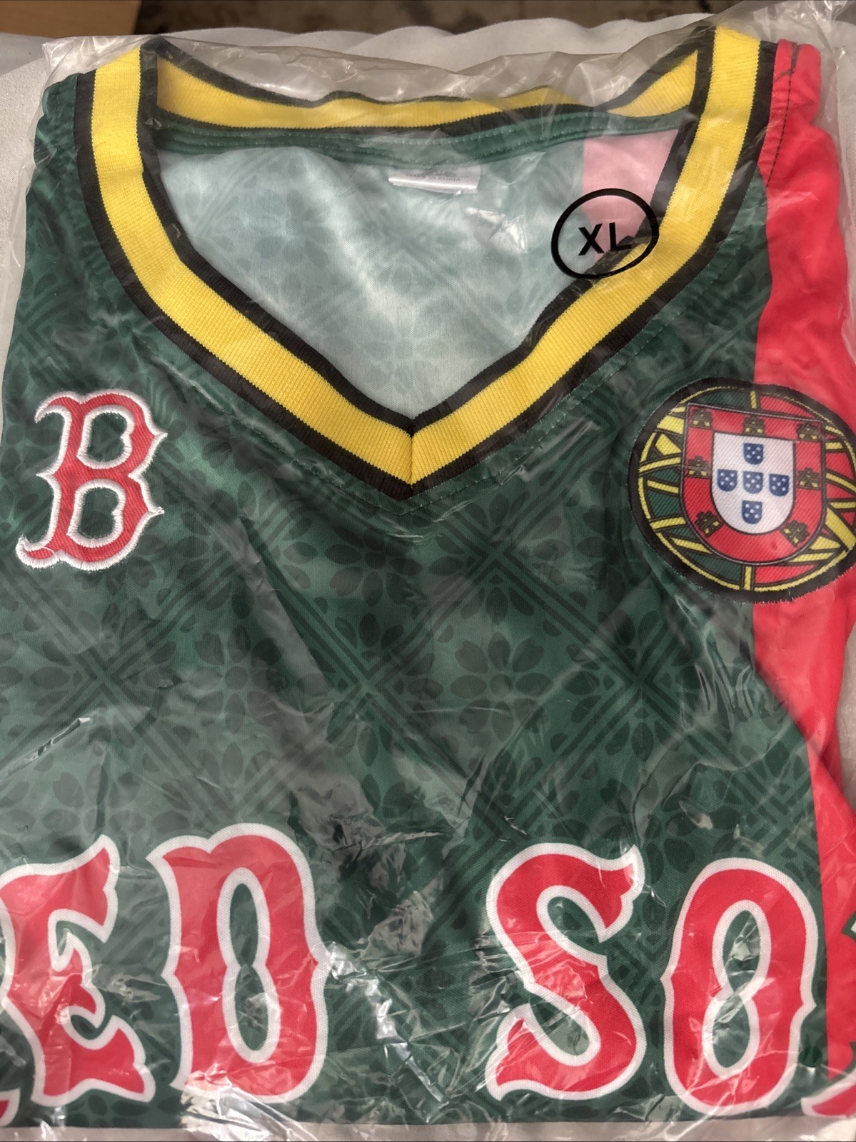 Boston Red Sox PORTUGUESE NIGHT Fenway Park 2026 Portugal Soccer Jersey XL