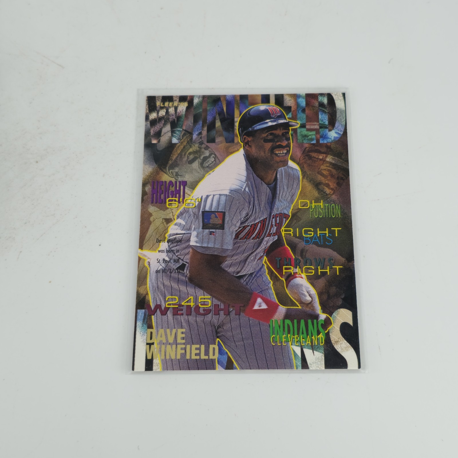 Dave Winfield 1995 Fleer BASEBALL #151 Cleveland Indians HOF