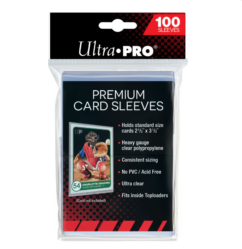 (100) Ultra Pro Premium Trading Card Sleeves Heavy Duty – Acid and PVC Free