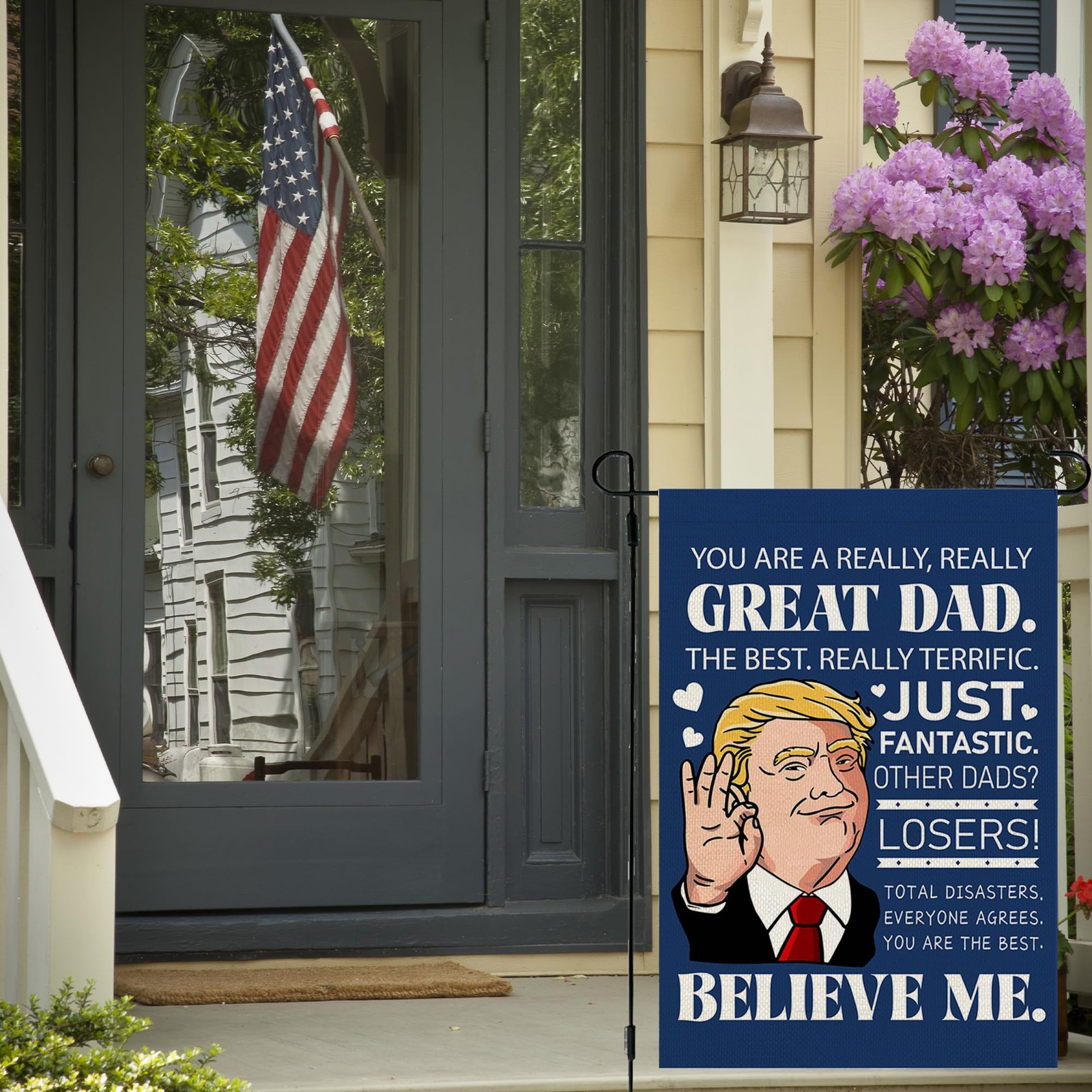 Fathers Day Decorations Happy Father’s Day Garden Flag Best Dad Banner Fathers