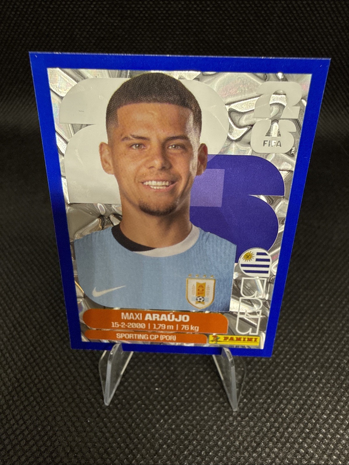 2026 Panini Blue Crumple FIFA World Cup Max Araujo URU 16