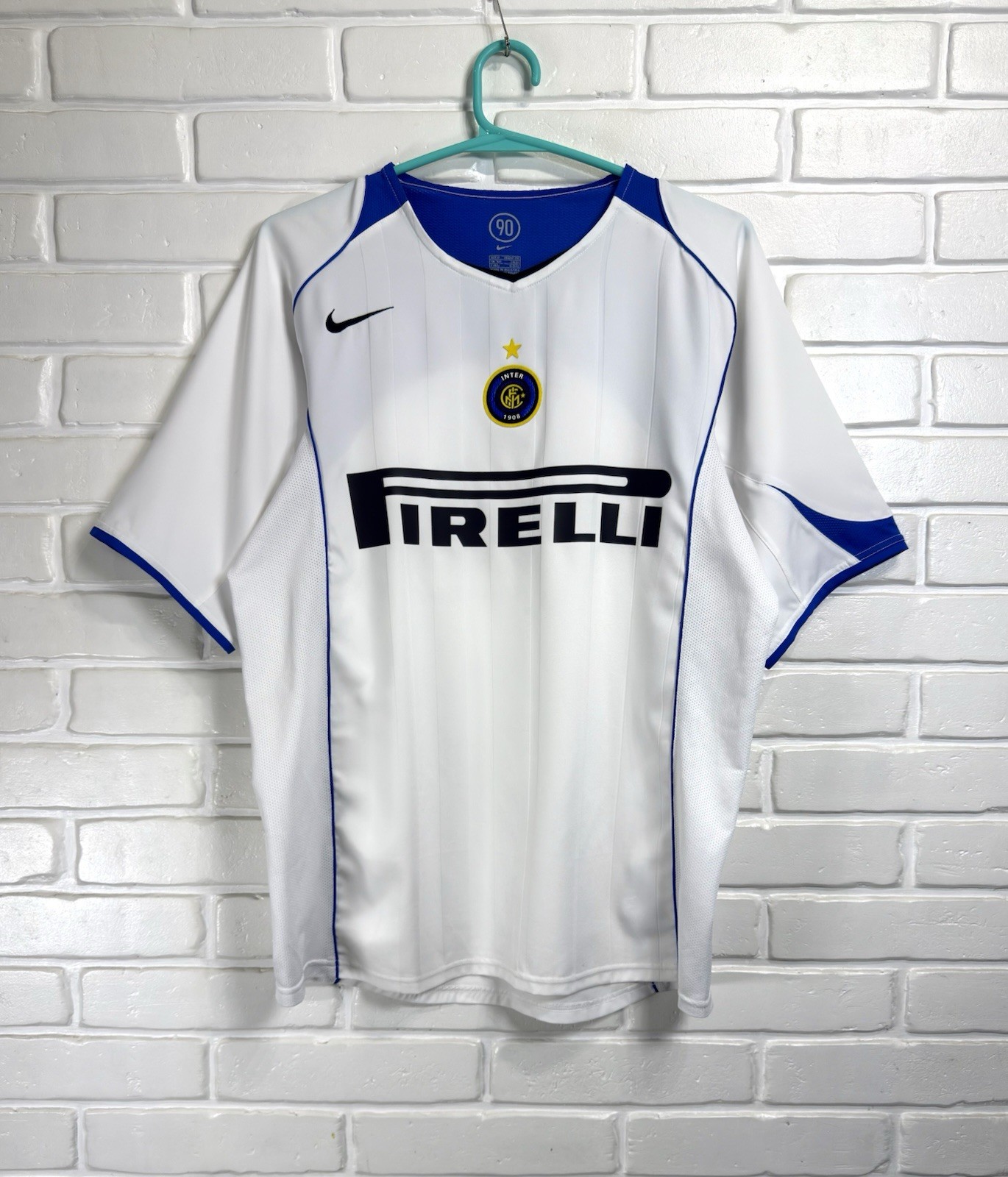 Nike Inter Milan 2004 2005 Away Football T-Shirt Soccer Men’s SZ M Italy Soccer