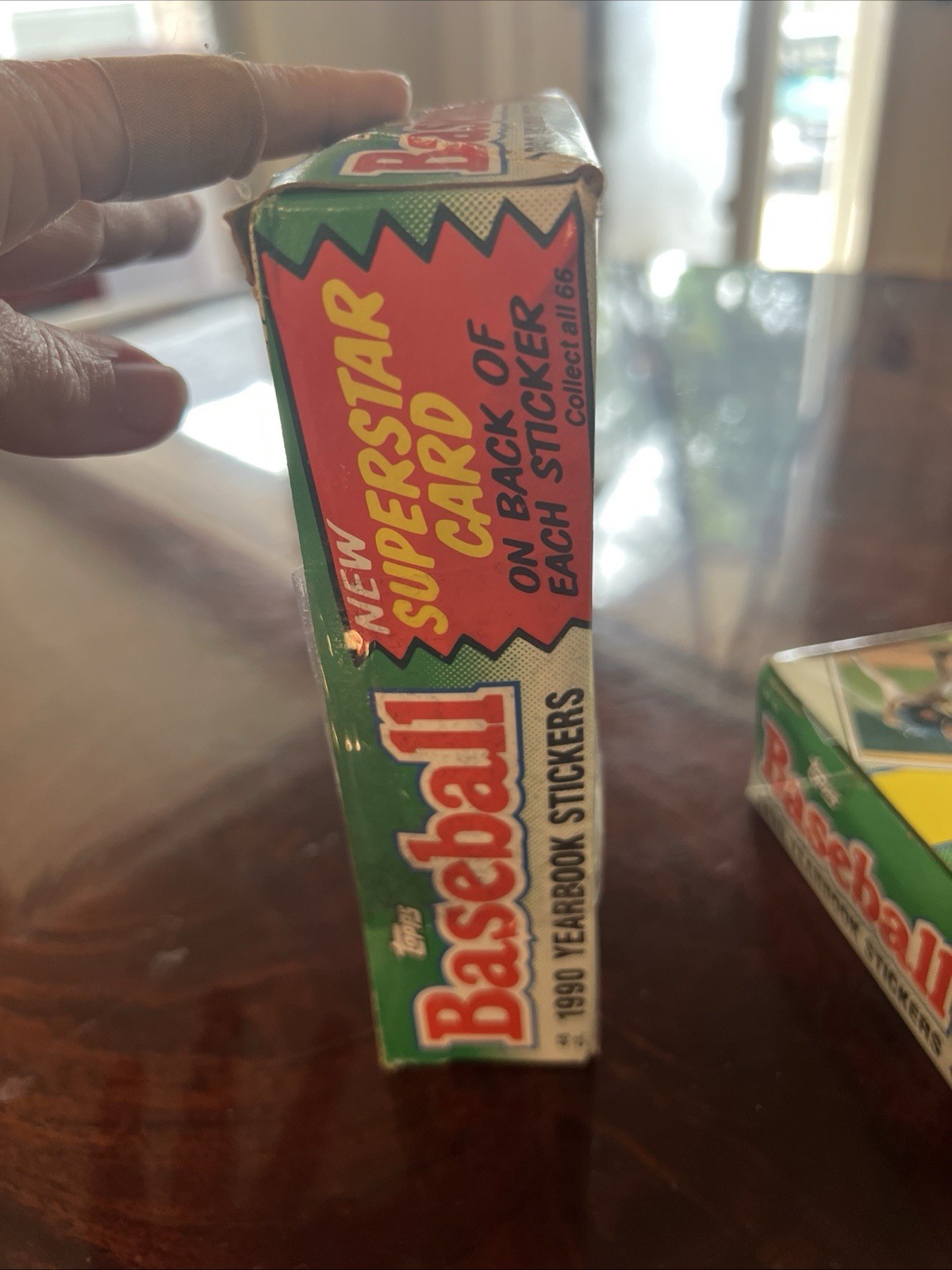 1990 & 1990 Tops Yearbook Sticker Boxes, 48 ct In Each Box